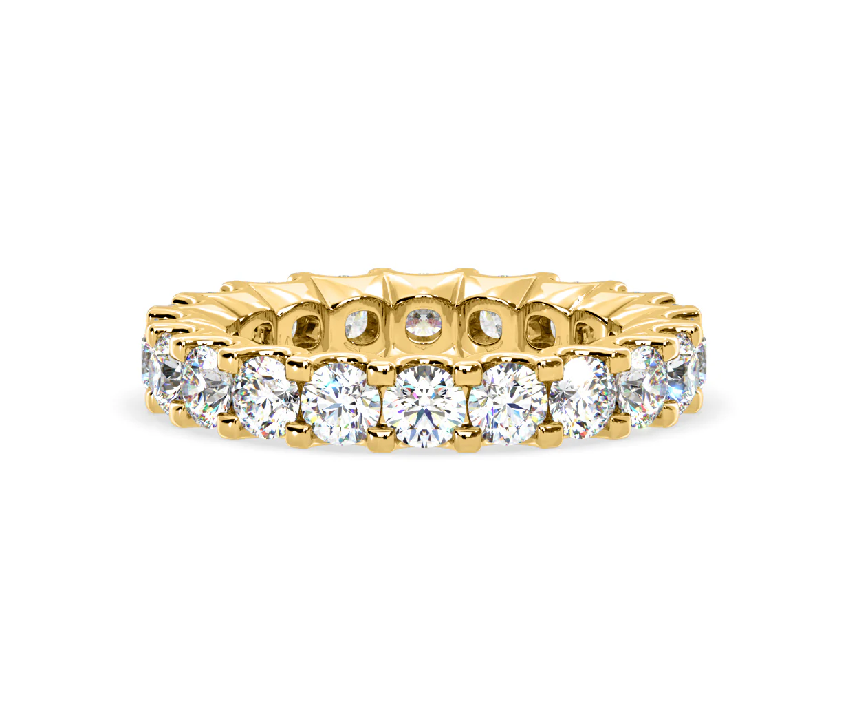Chloe Lab Diamond Eternity Ring 18K Gold Claw Set 3.00ct G/Vs - Image 85