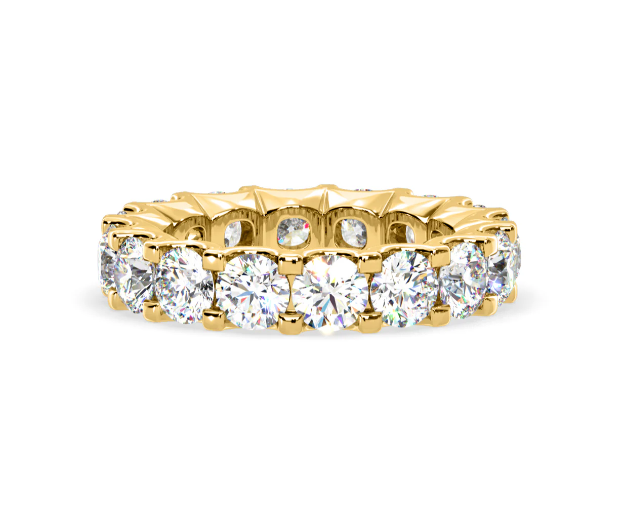 Chloe Lab Diamond Eternity Ring 18K Gold Claw Set 5.00ct G/Vs - Image 60
