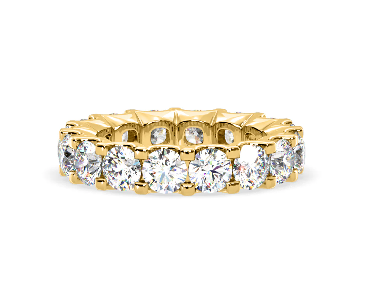 Chloe Lab Diamond Eternity Ring 18K Gold Claw Set 5.00ct G/Vs - Image 73