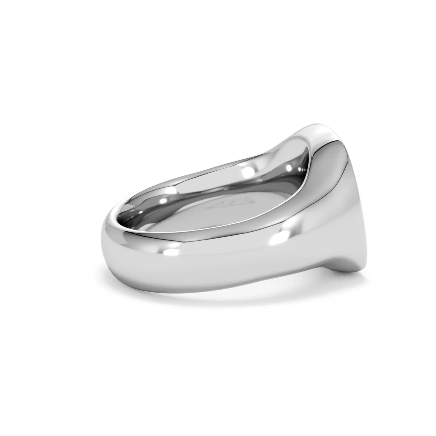 Crest 0.03ct Lab Diamond Men's Square Signet Ring in Sterling Silver - Image 31