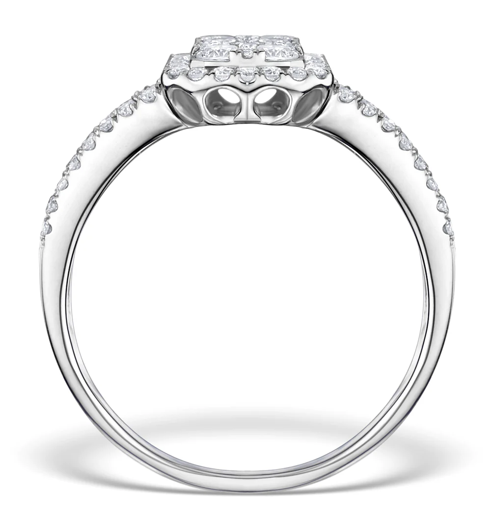 Diamond Galileo 1CT H/SI and 18K White Gold Ring - N4538Y - Image 2