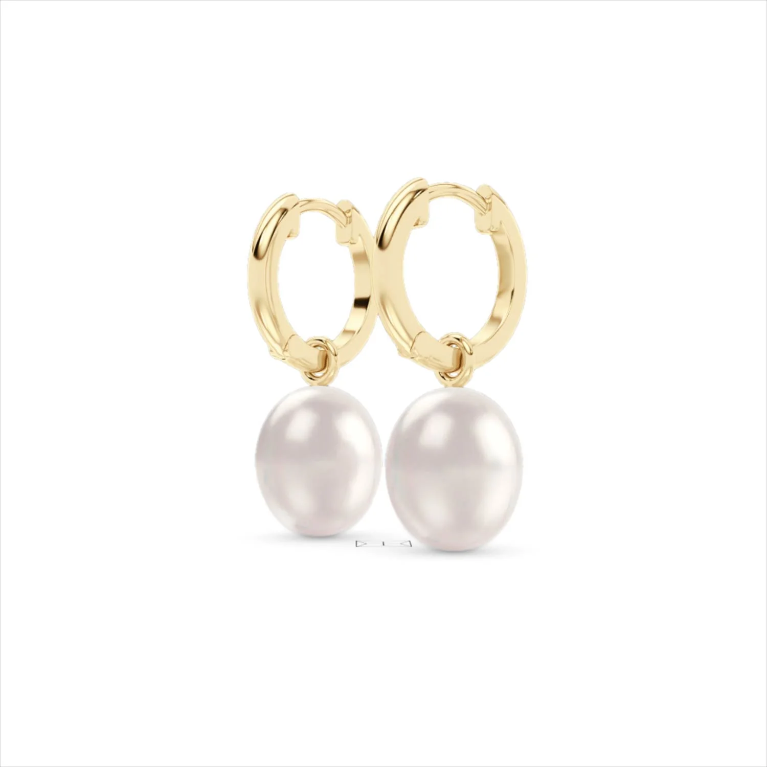 Eden 21.00ct Oval Pearl Huggie Earrings in 18K Gold Vermeil - Image 39