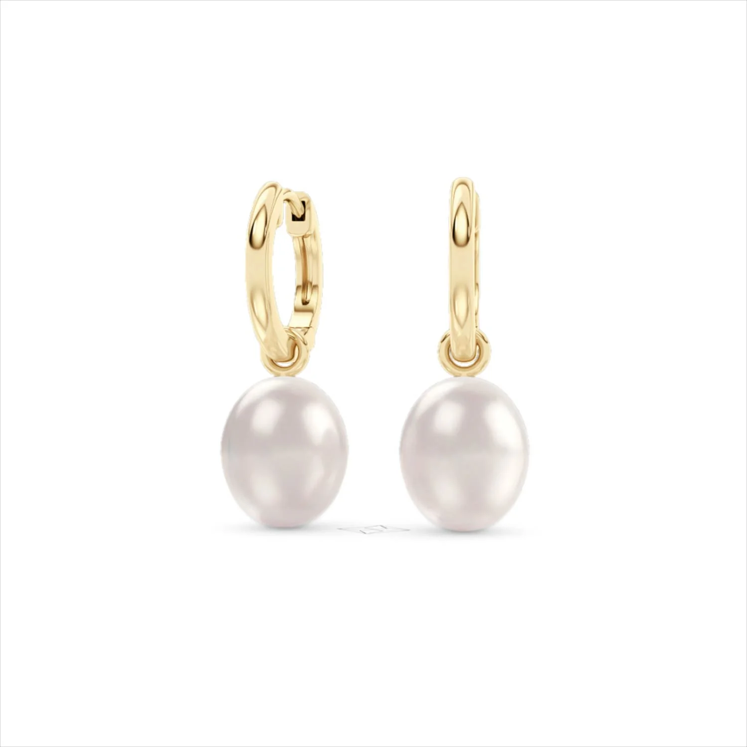 Eden 21.00ct Oval Pearl Huggie Earrings in 18K Gold Vermeil - Image 86