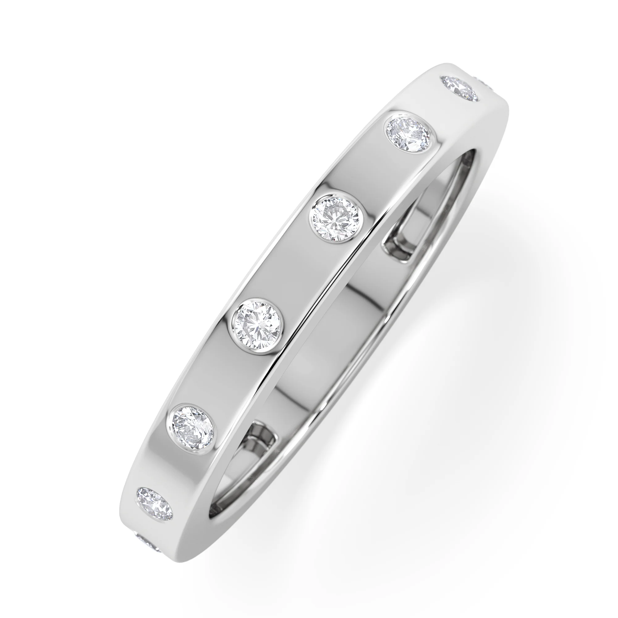 Élan 0.90ct Lab Diamond Ring in Sterling Silver