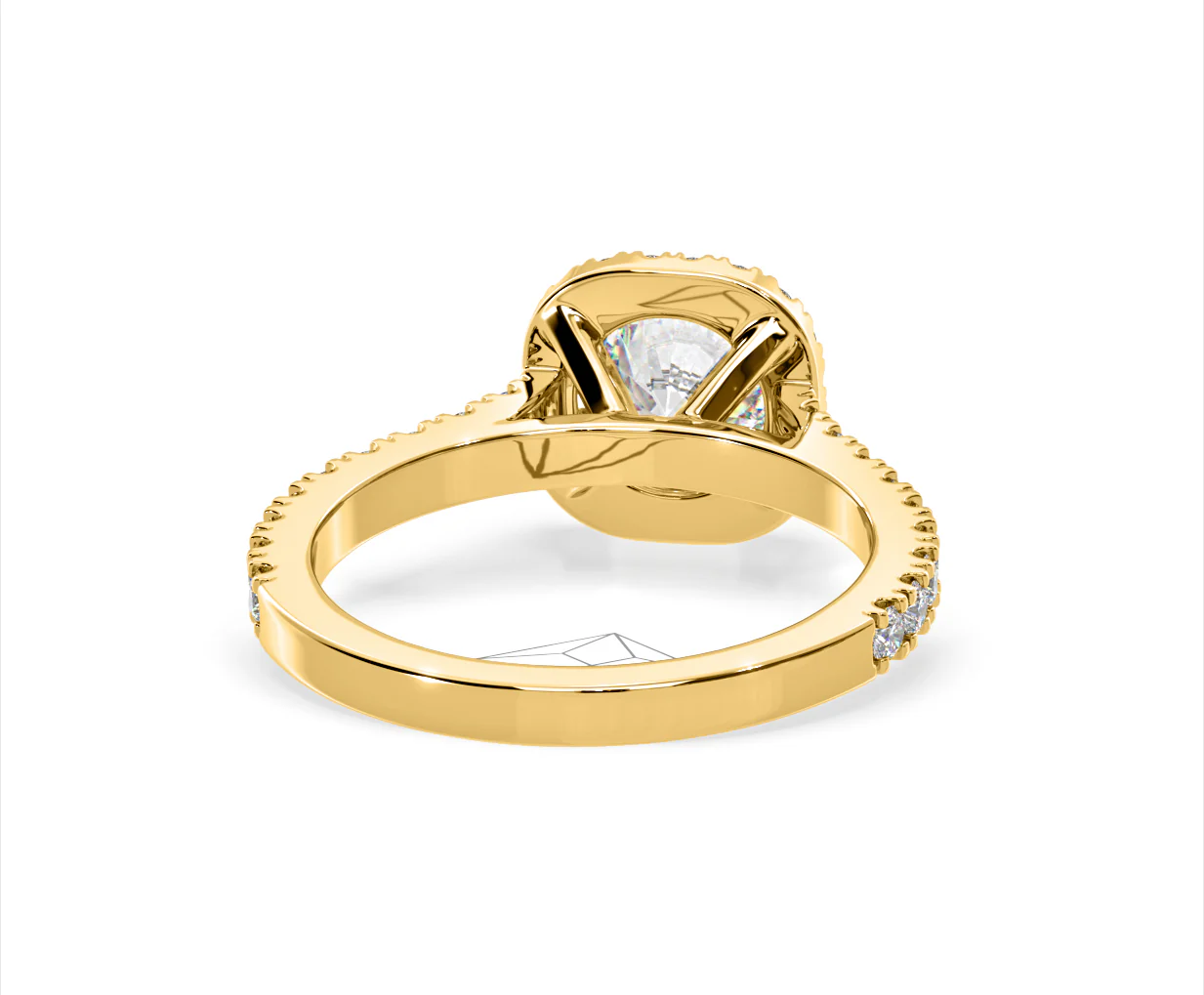 Elizabeth Lab Diamond Halo Engagement Ring in 18K Gold 2.00ct F/VS1 - Image 49