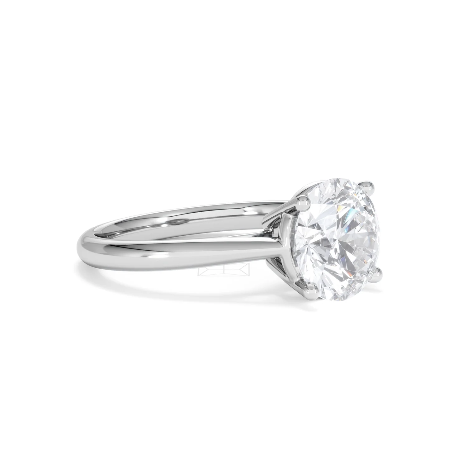 Elysia 3.00ct Lab Diamond Round Cut Engagement Ring in Platinum G/VS1 - Image 19