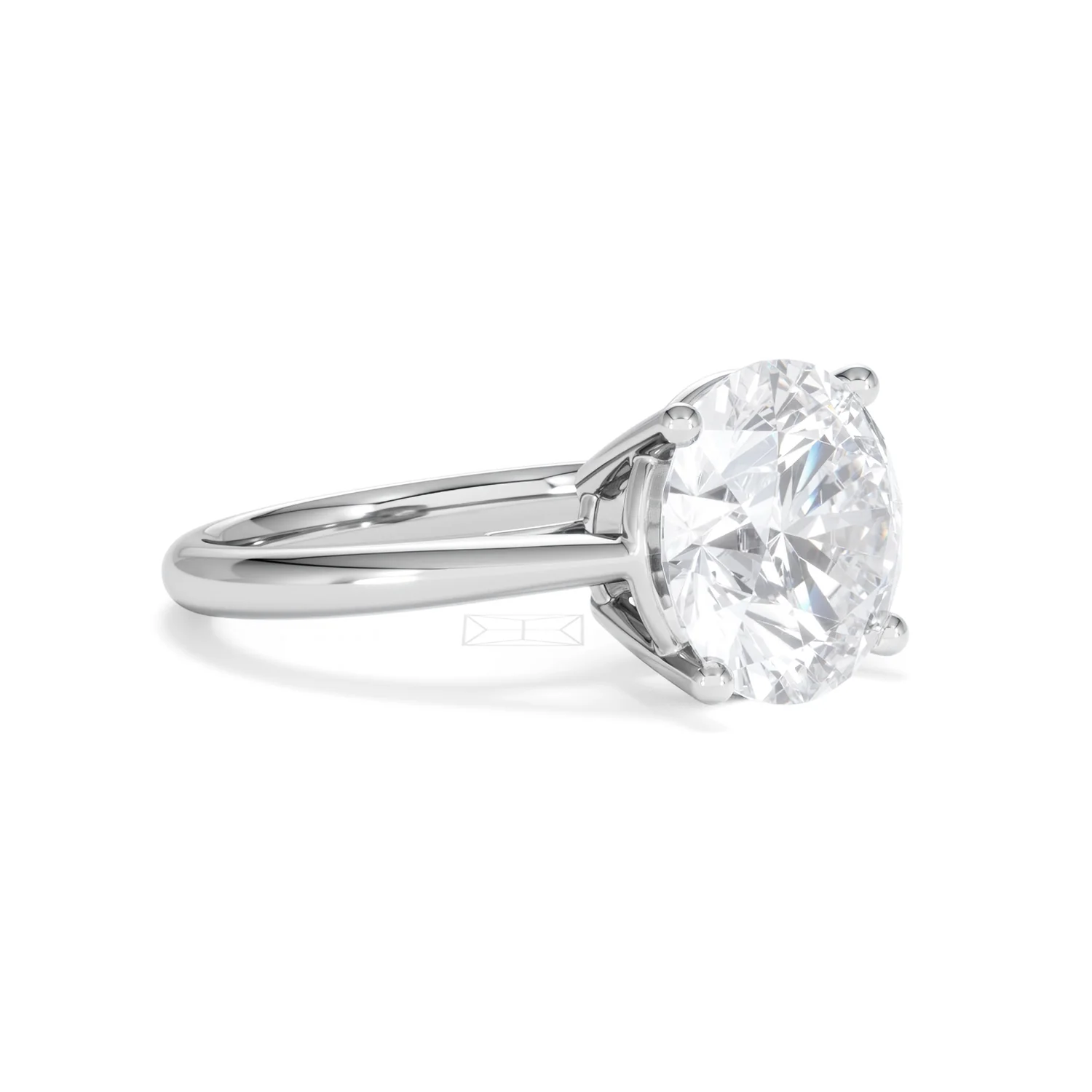 Elysia 5.00ct Lab Diamond Round Cut Engagement Ring in 18K White Gold G/VS1 - Image 19