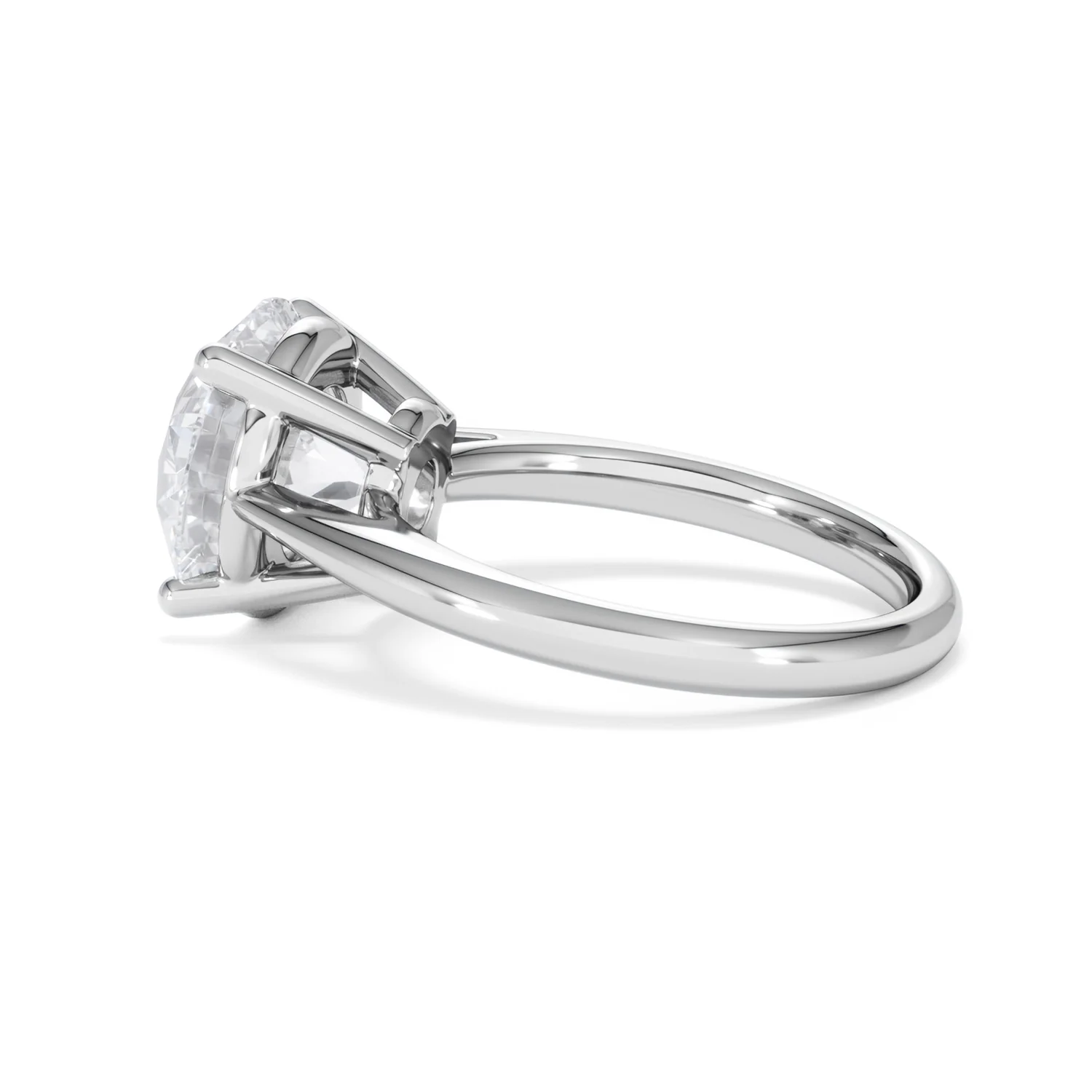 Elysia 5.00ct Lab Diamond Round Cut Engagement Ring in 18K White Gold G/VS1 - Image 65