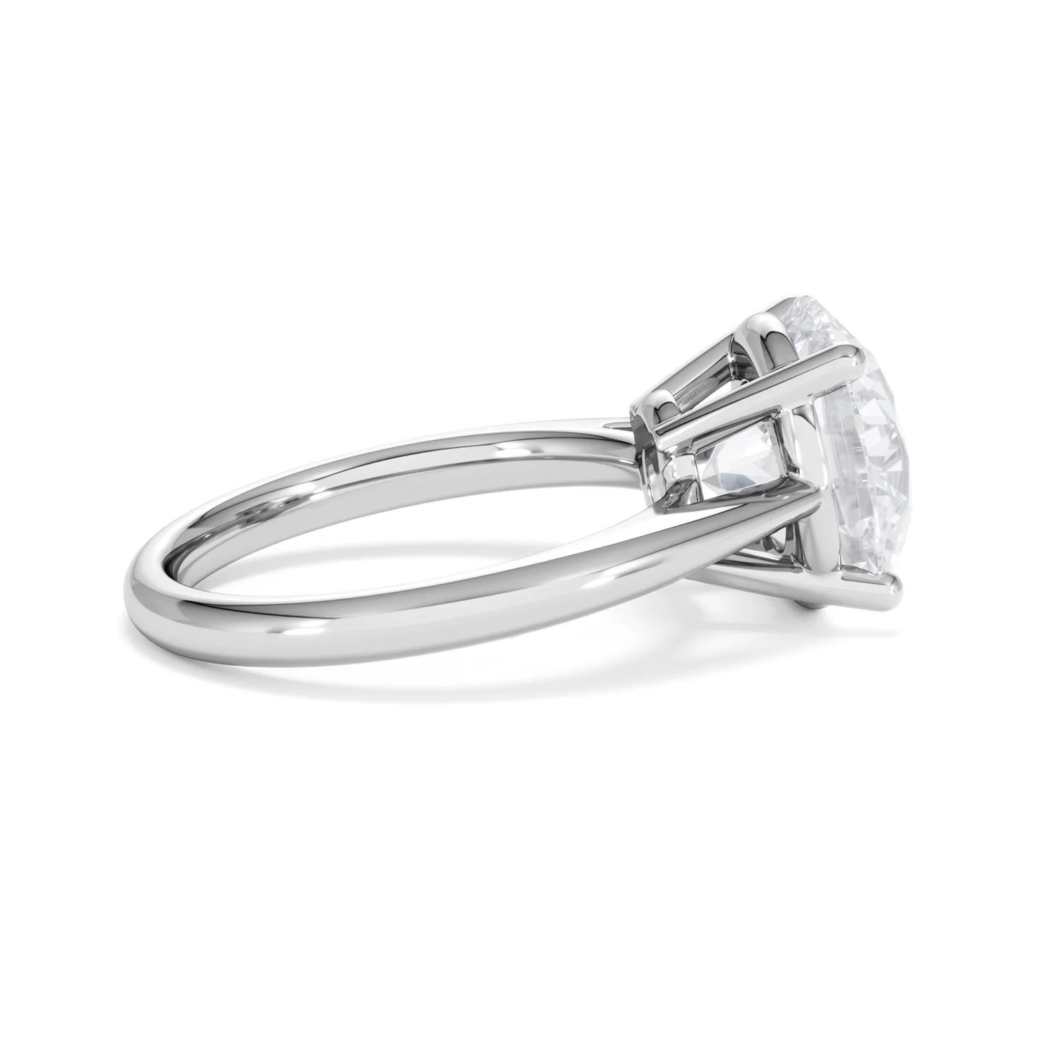 Elysia 5.00ct Lab Diamond Round Cut Engagement Ring in Platinum G/VS1 - Image 31