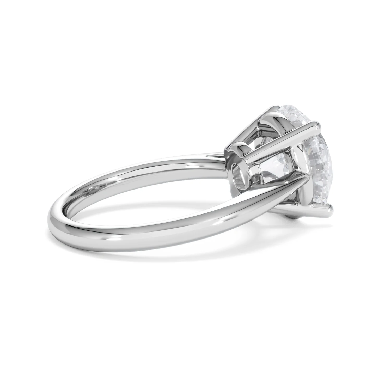Elysia 5.00ct Lab Diamond Round Cut Engagement Ring in Platinum G/VS1 - Image 34