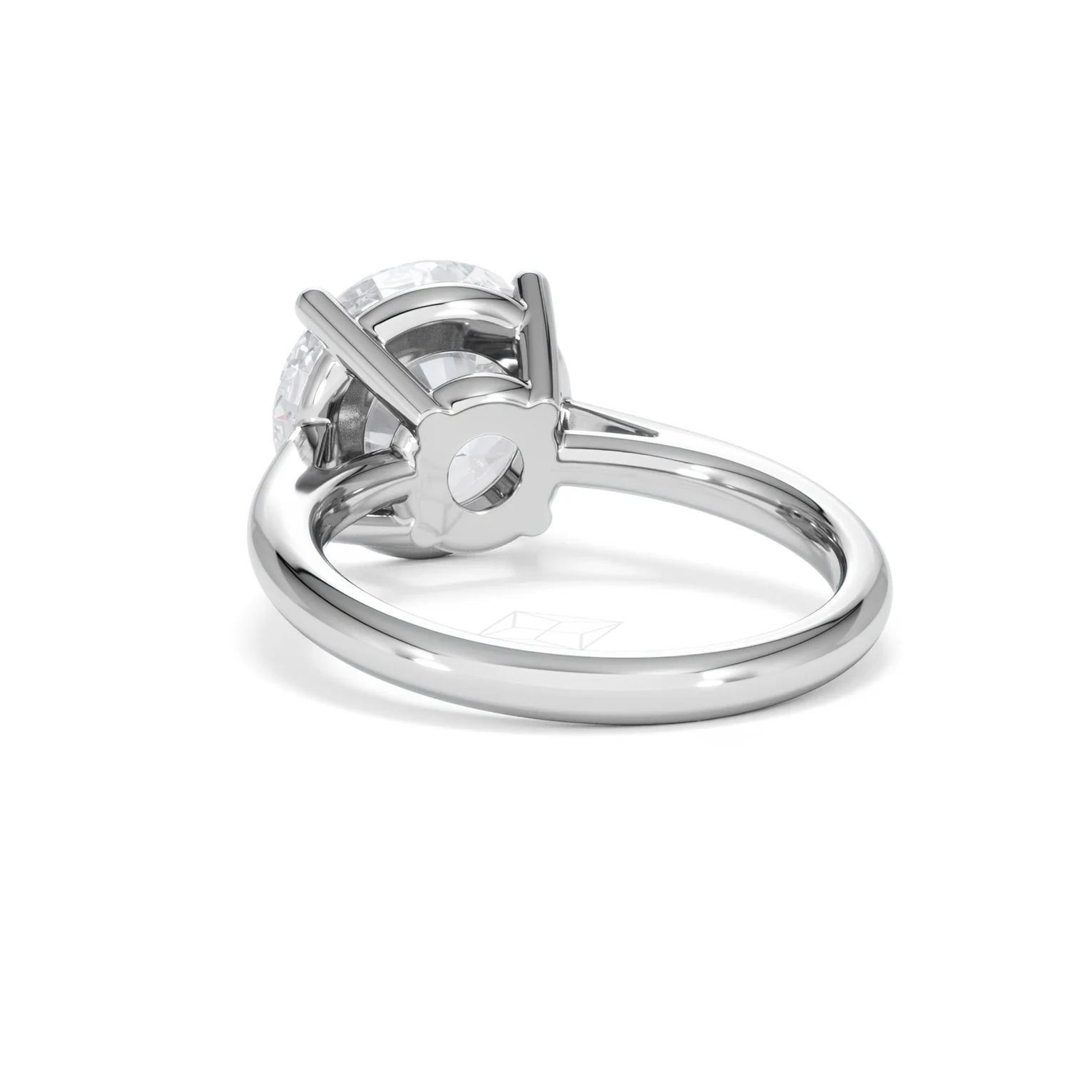 Elysia 5.00ct Lab Diamond Round Cut Engagement Ring in Platinum G/VS1 - Image 54