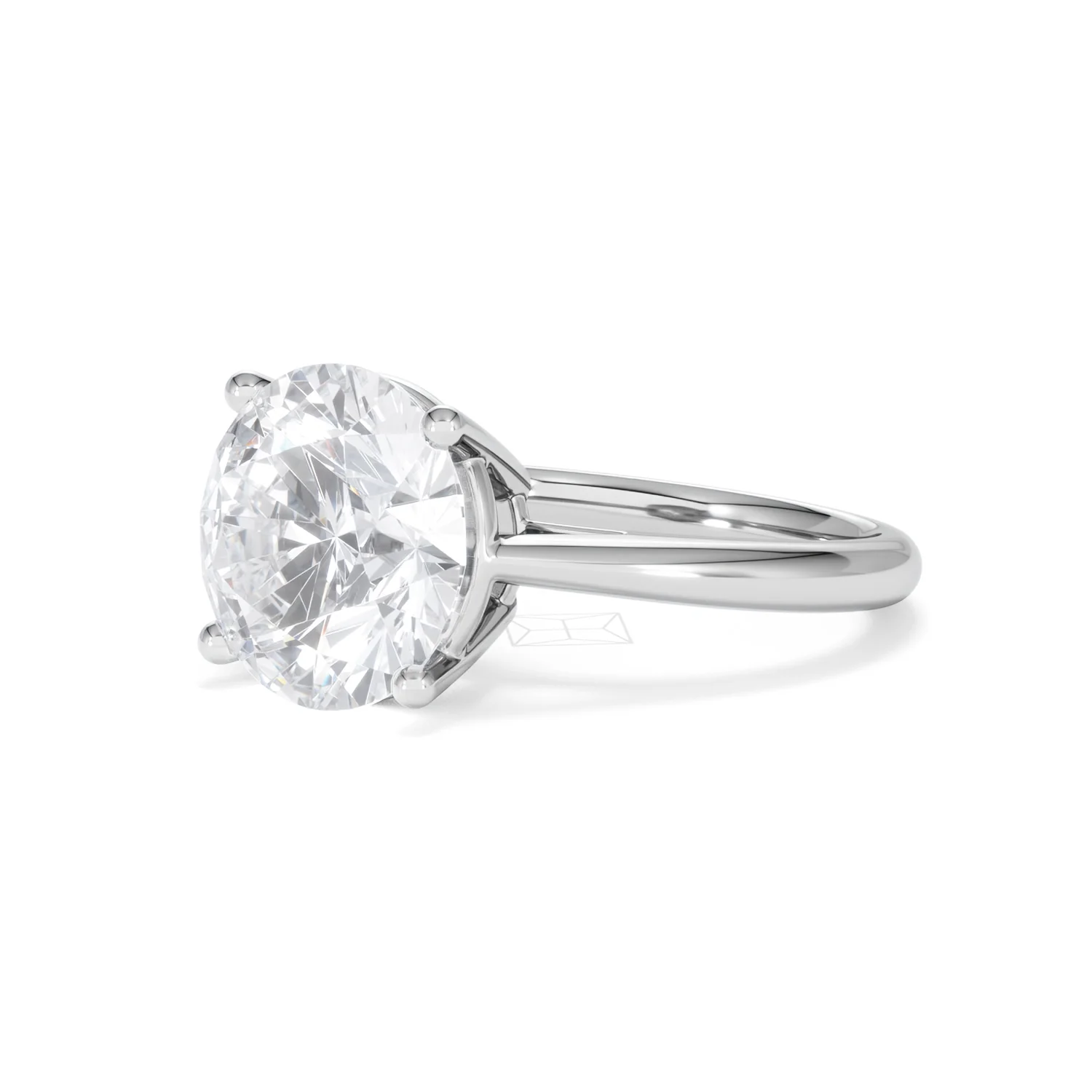 Elysia 5.00ct Lab Diamond Round Cut Engagement Ring in Platinum G/VS1 - Image 80