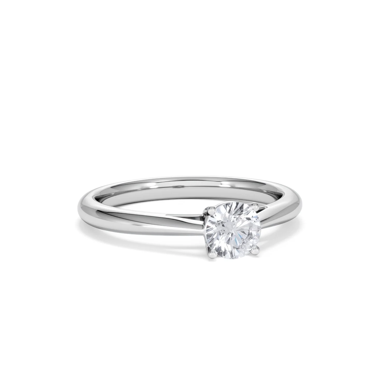 Engagement Ring Certified Elysia 18K White Gold Diamond 0.50CT - Image 12