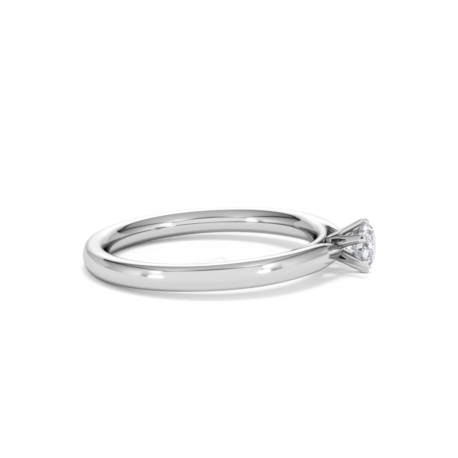 Engagement Ring Certified Low Set Chloe 18K White Gold Diamond 0.25CT - Image 26