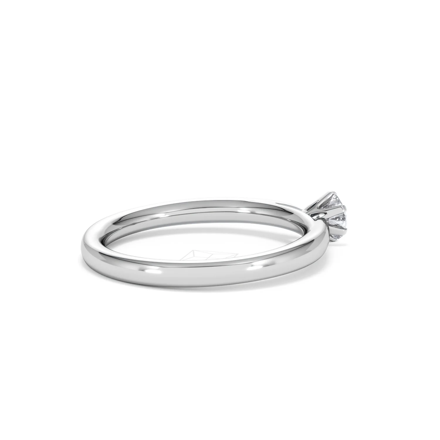 Engagement Ring Certified Low Set Chloe 18K White Gold Diamond 0.25CT - Image 34