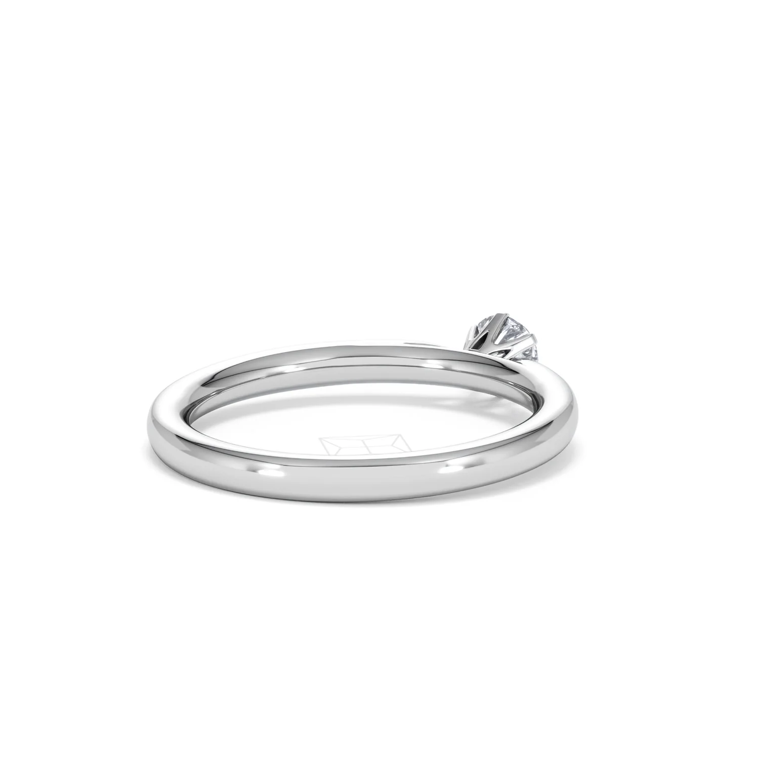 Engagement Ring Certified Low Set Chloe 18K White Gold Diamond 0.25CT - Image 40