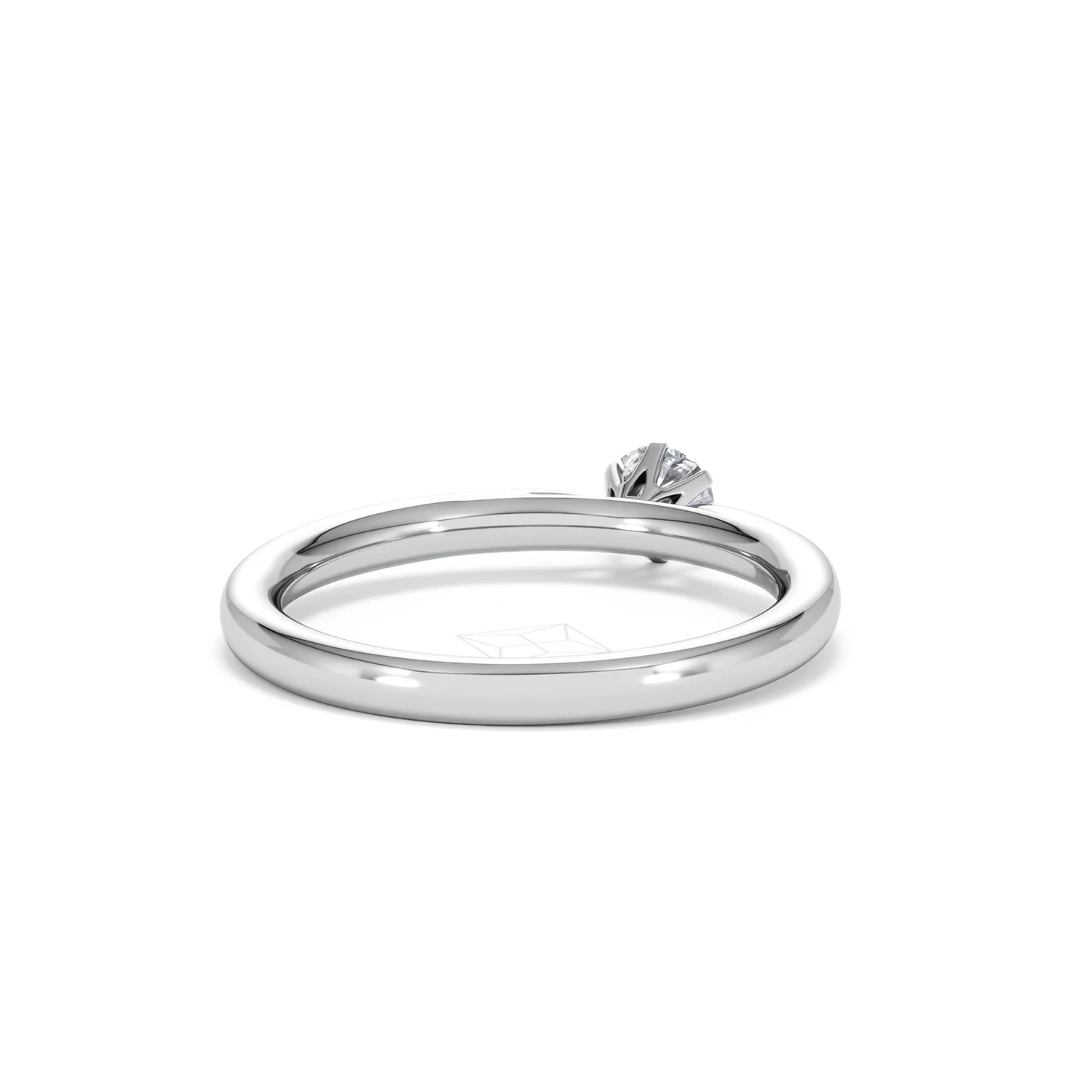 Engagement Ring Certified Low Set Chloe 18K White Gold Diamond 0.25CT - Image 43