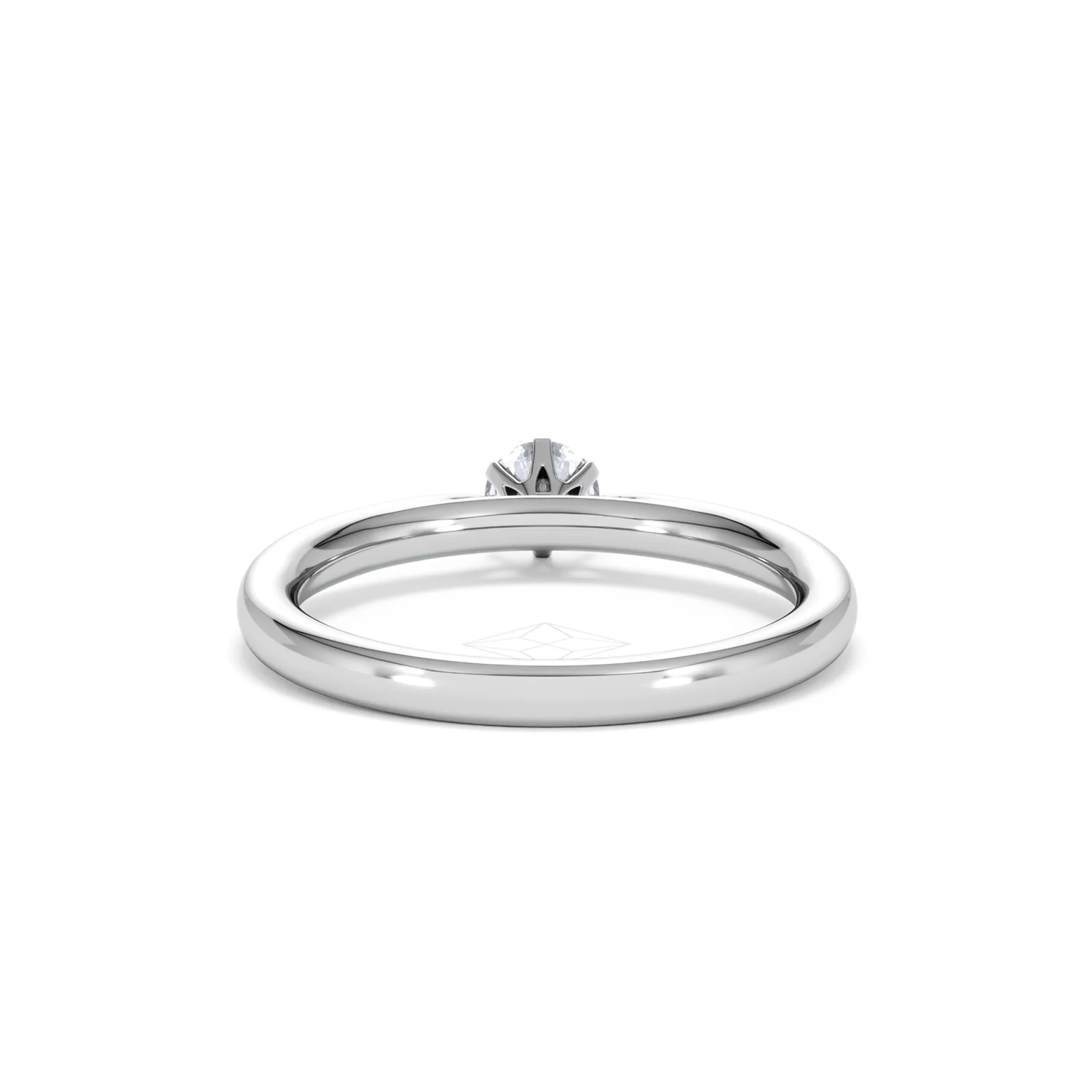 Engagement Ring Certified Low Set Chloe 18K White Gold Diamond 0.25CT - Image 48