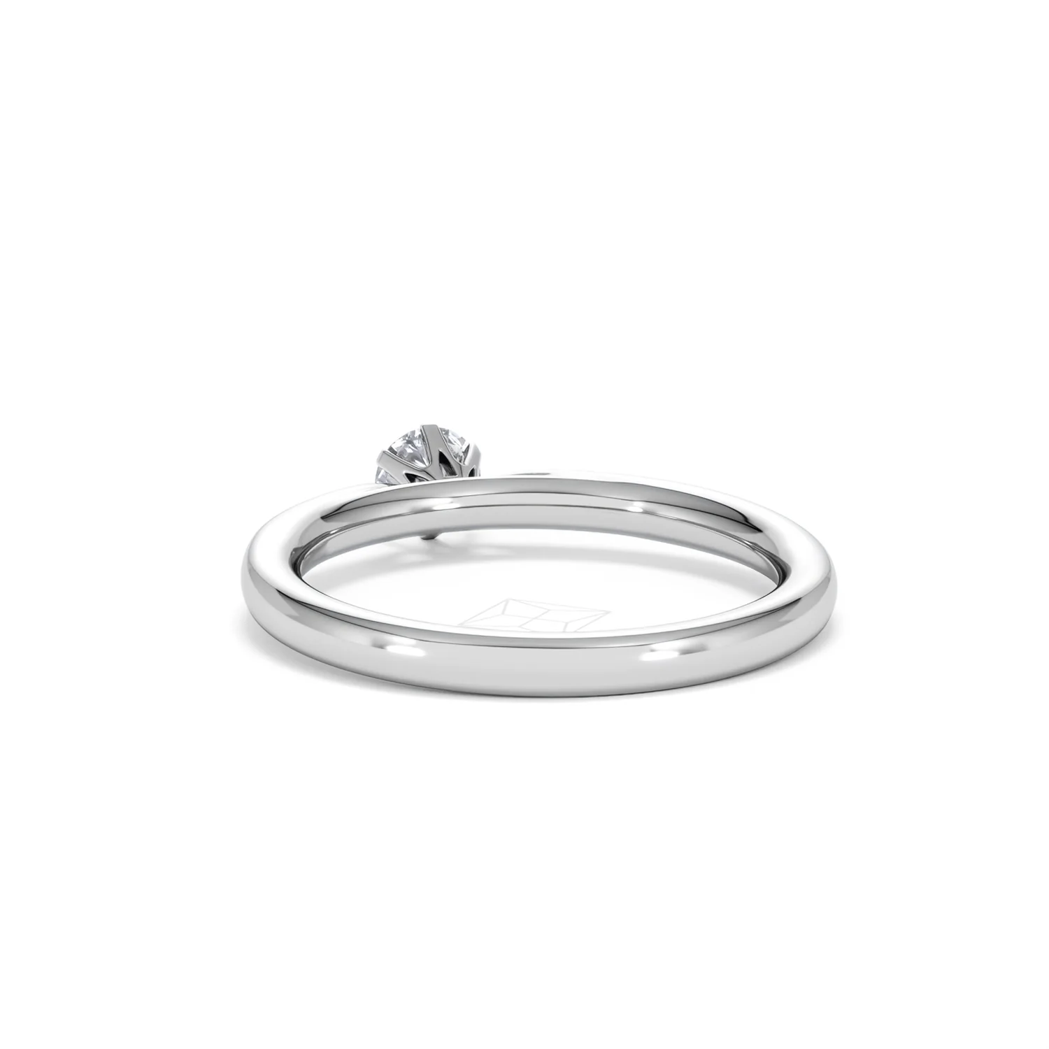 Engagement Ring Certified Low Set Chloe 18K White Gold Diamond 0.25CT - Image 52