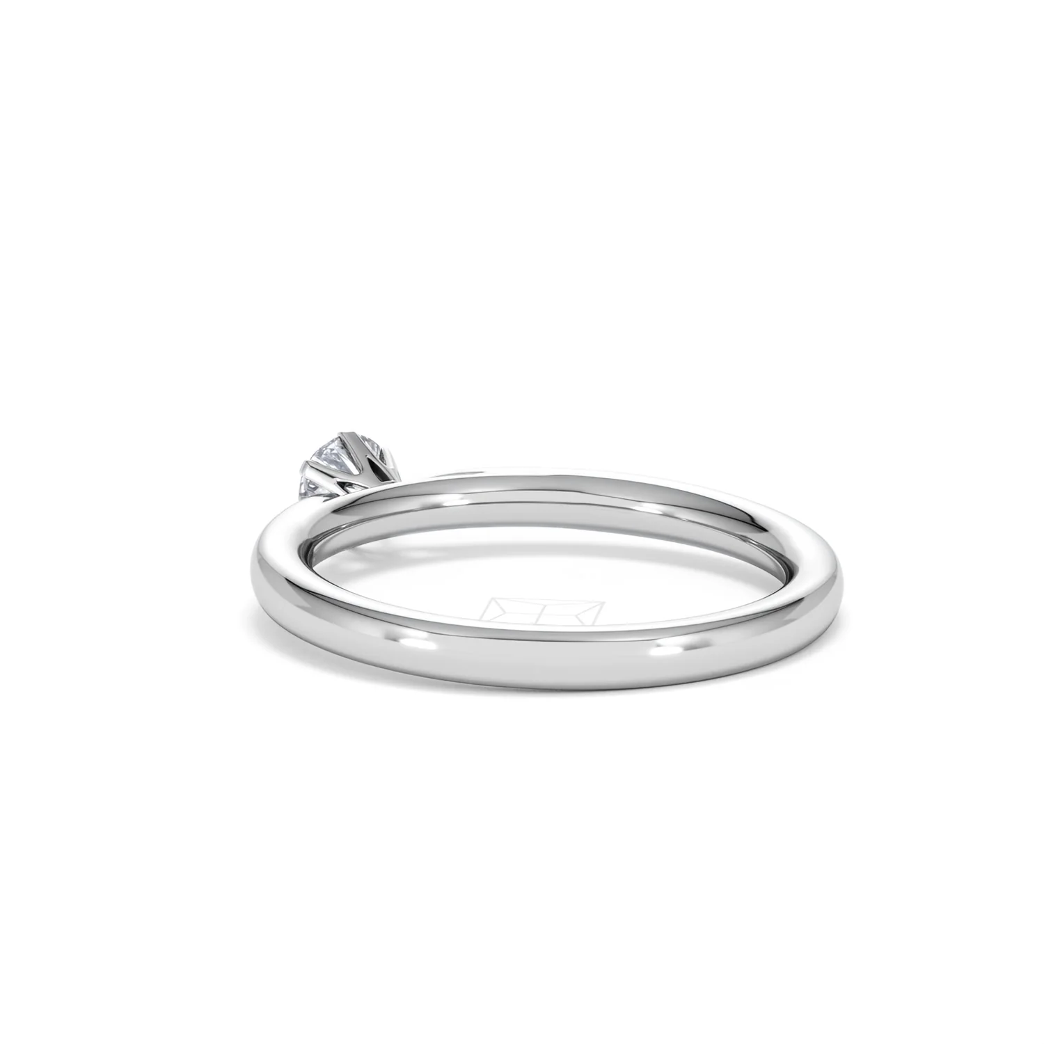 Engagement Ring Certified Low Set Chloe 18K White Gold Diamond 0.25CT - Image 56