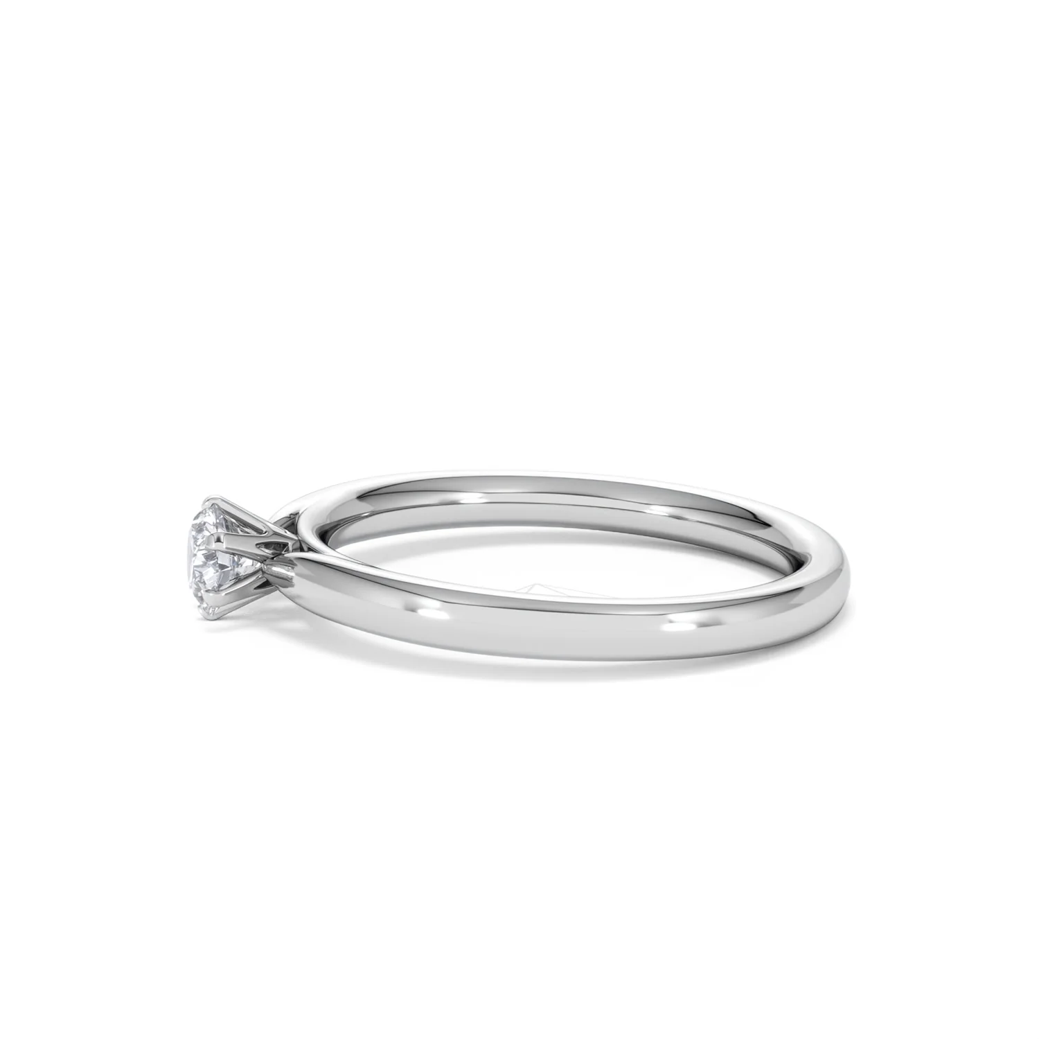 Engagement Ring Certified Low Set Chloe 18K White Gold Diamond 0.25CT - Image 70