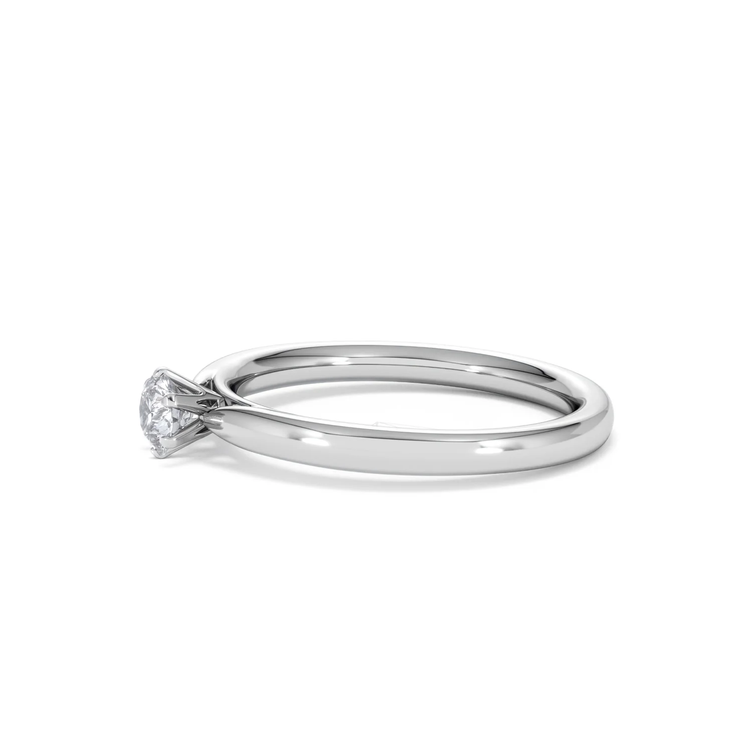 Engagement Ring Certified Low Set Chloe 18K White Gold Diamond 0.25CT - Image 72