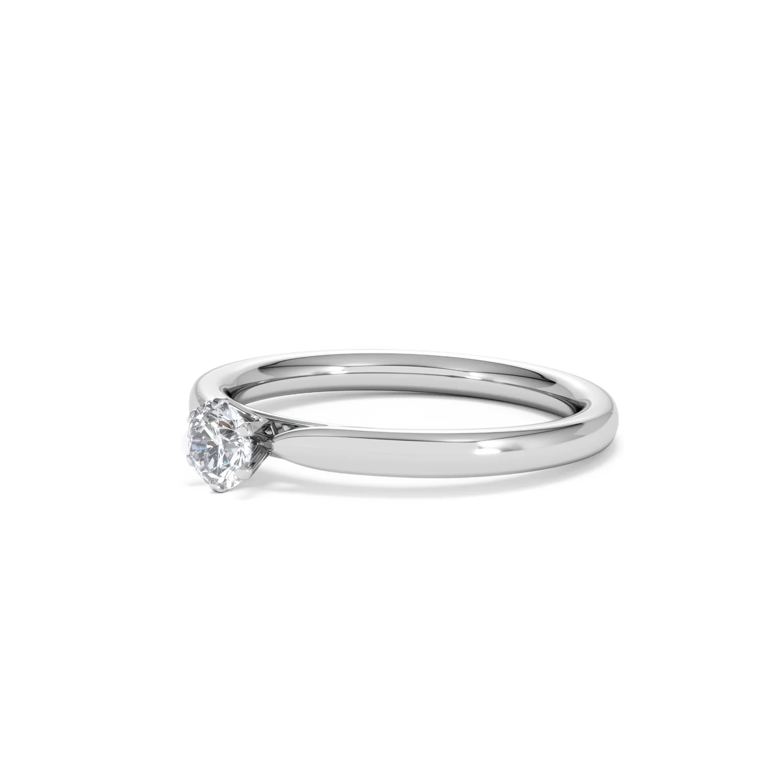 Engagement Ring Certified Low Set Chloe 18K White Gold Diamond 0.25CT - Image 78