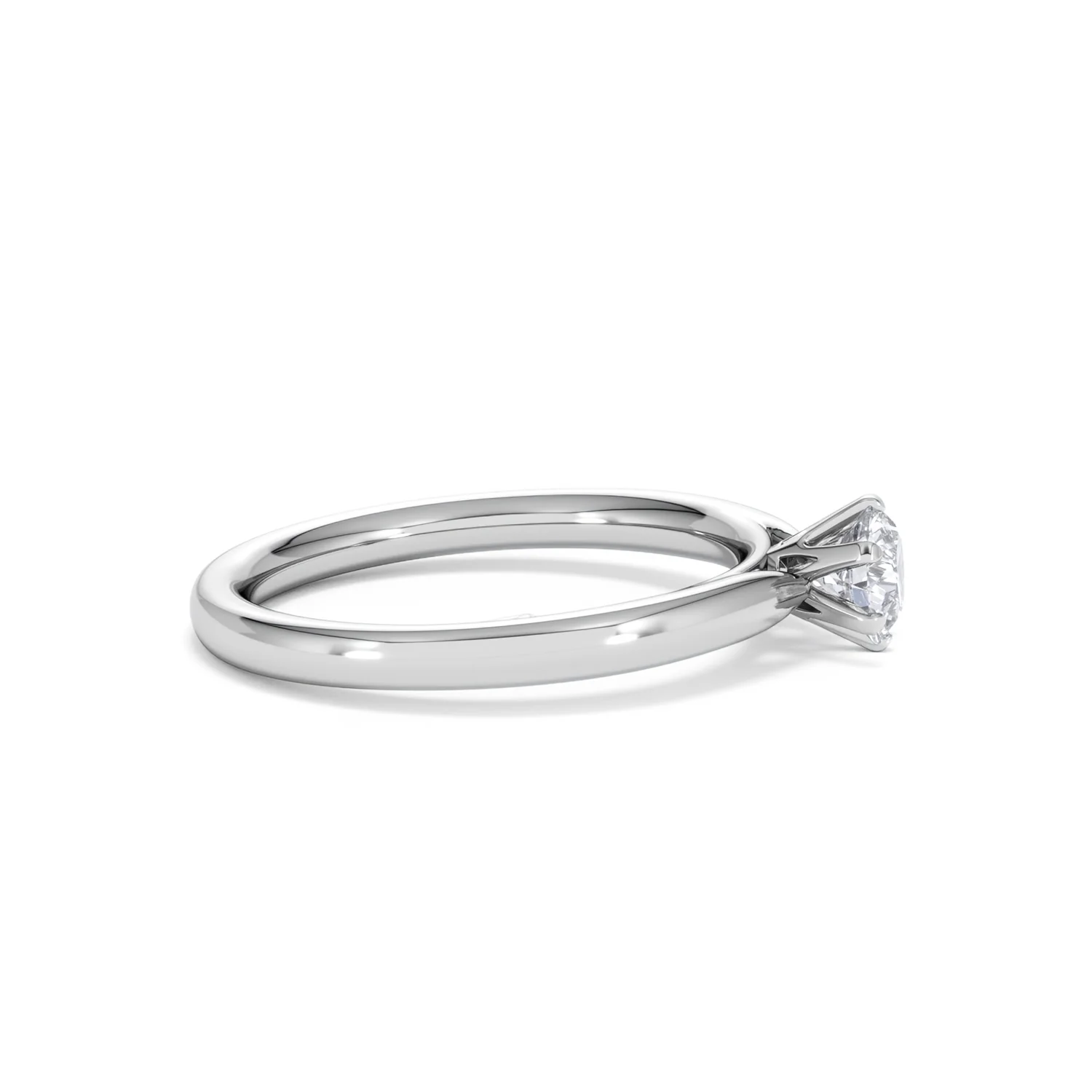 Engagement Ring Certified Low Set Chloe 18K White Gold Diamond 0.50CT - Image 26