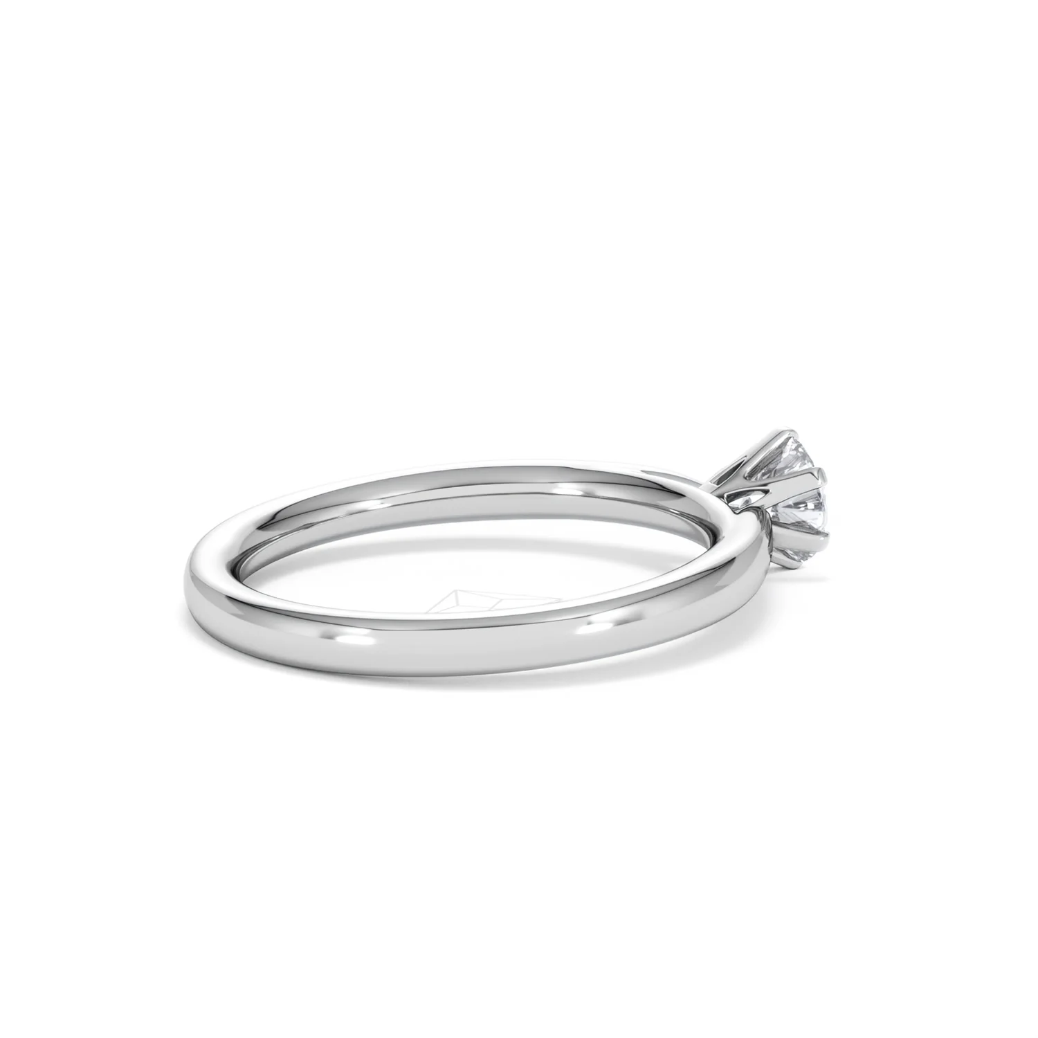 Engagement Ring Certified Low Set Chloe 18K White Gold Diamond 0.50CT - Image 34