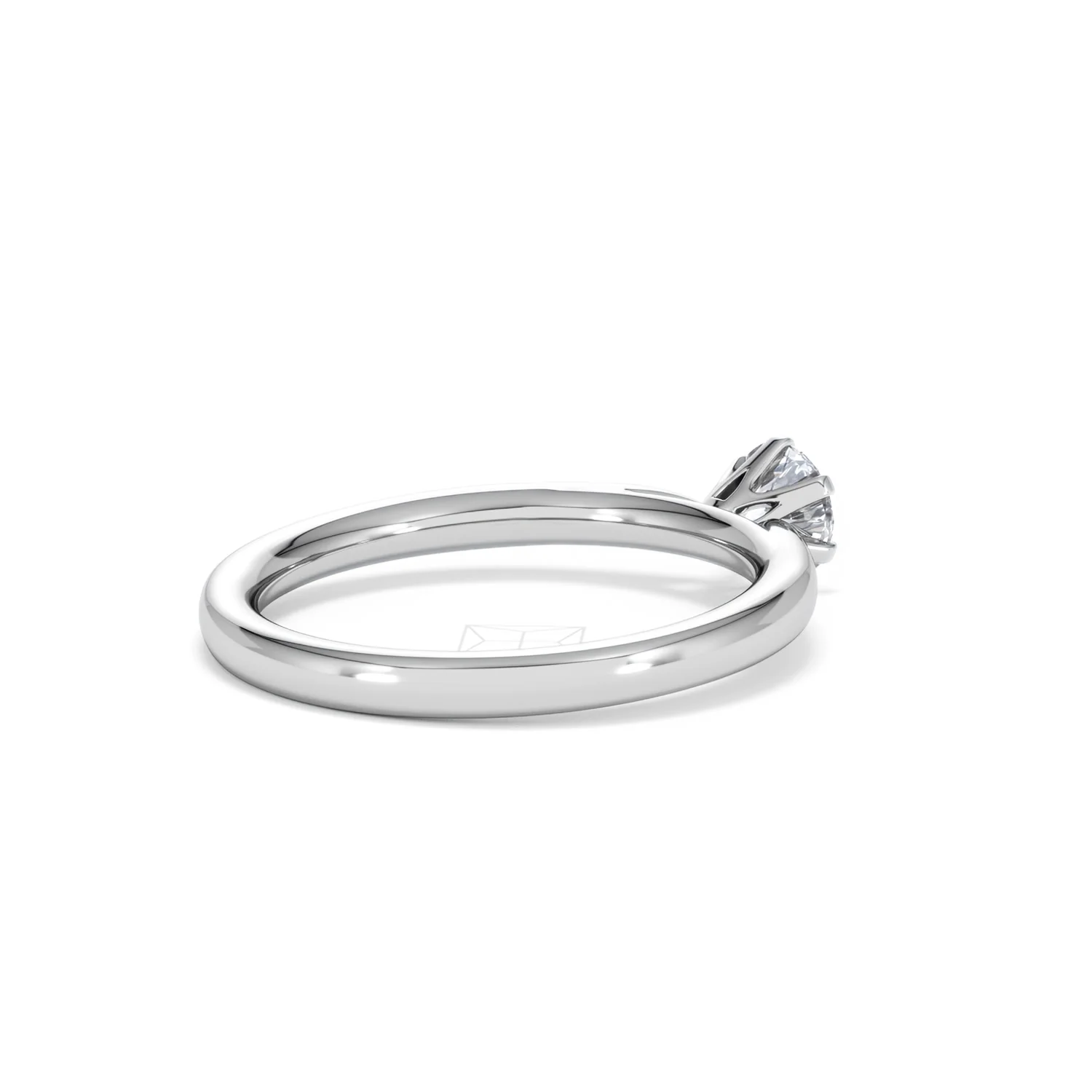 Engagement Ring Certified Low Set Chloe 18K White Gold Diamond 0.50CT - Image 37