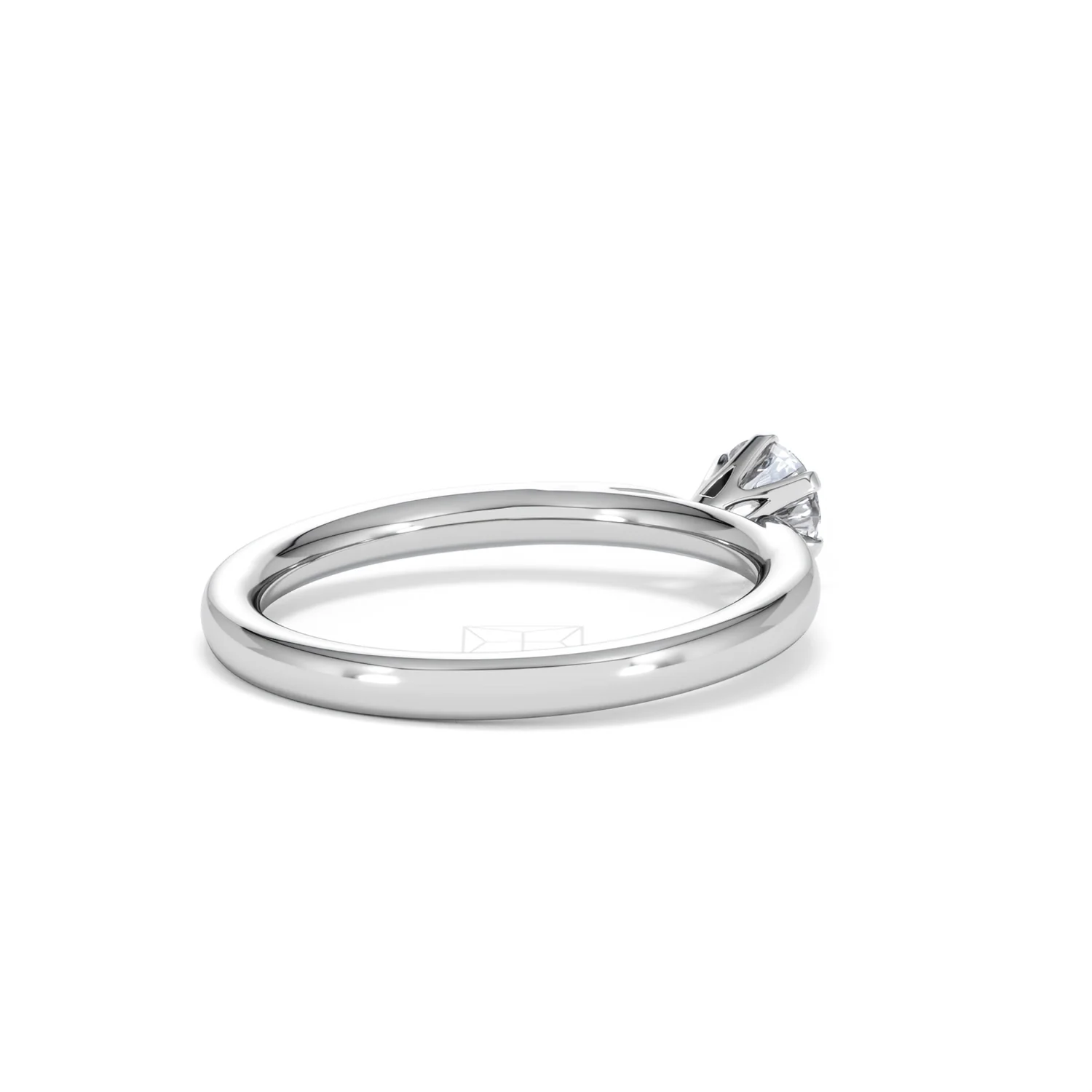 Engagement Ring Certified Low Set Chloe 18K White Gold Diamond 0.50CT - Image 38