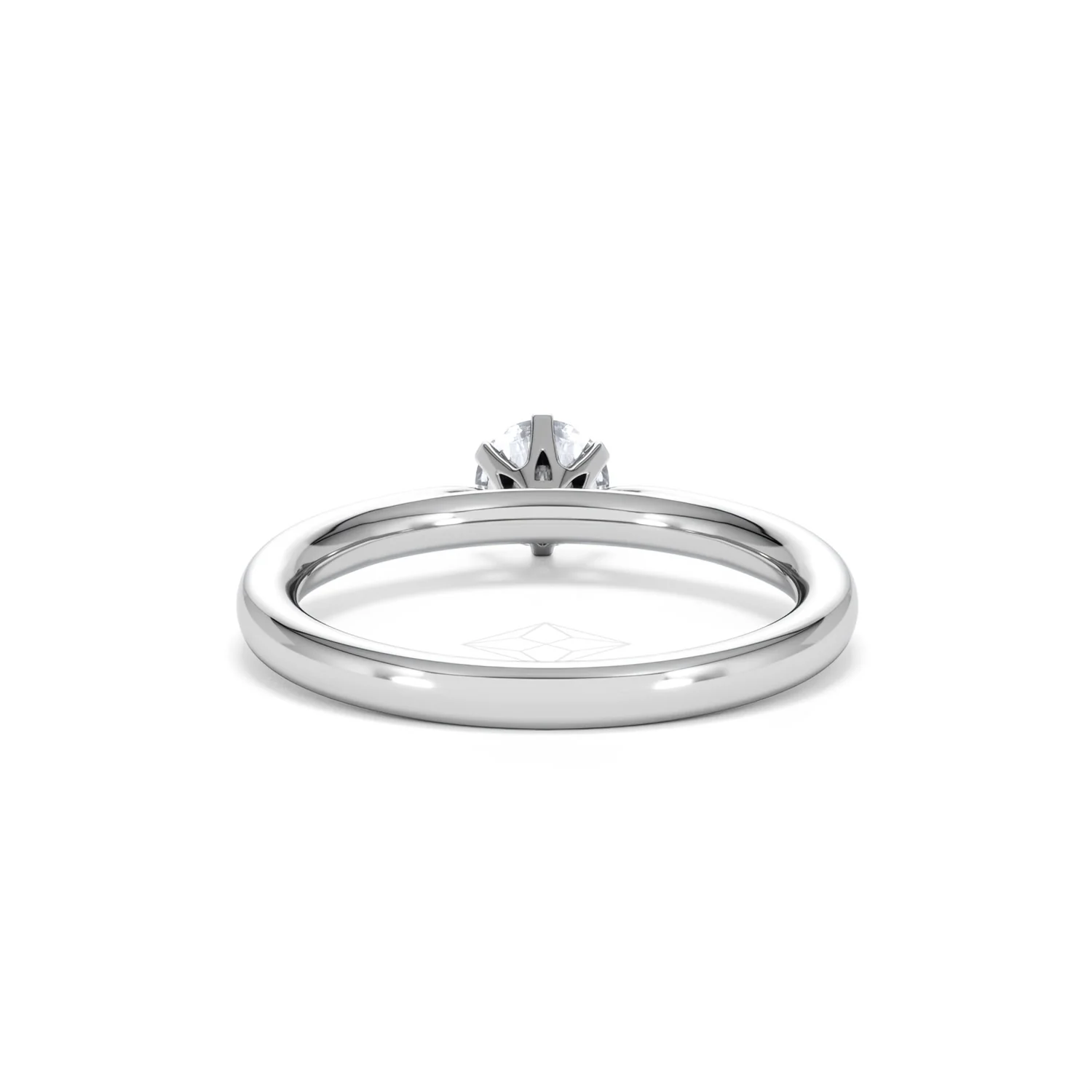 Engagement Ring Certified Low Set Chloe 18K White Gold Diamond 0.50CT - Image 48