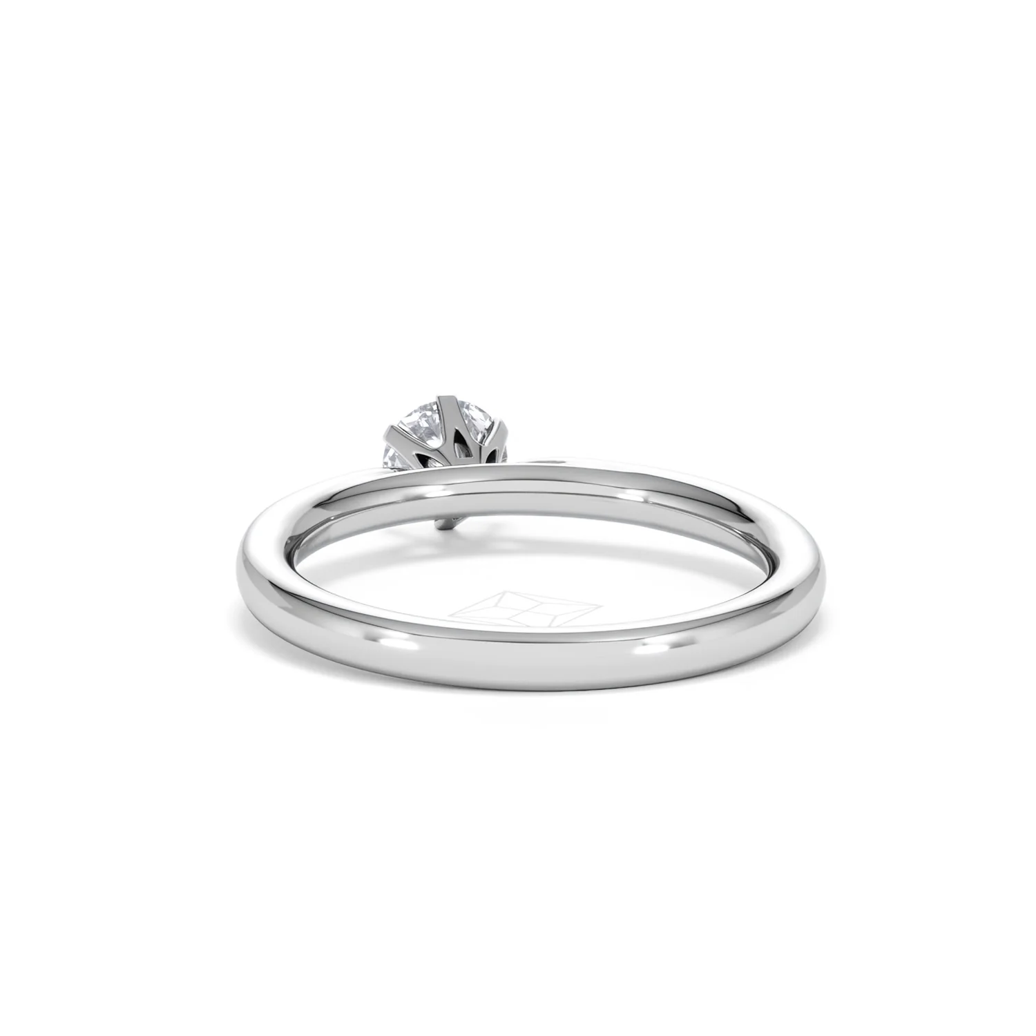 Engagement Ring Certified Low Set Chloe 18K White Gold Diamond 0.50CT - Image 51