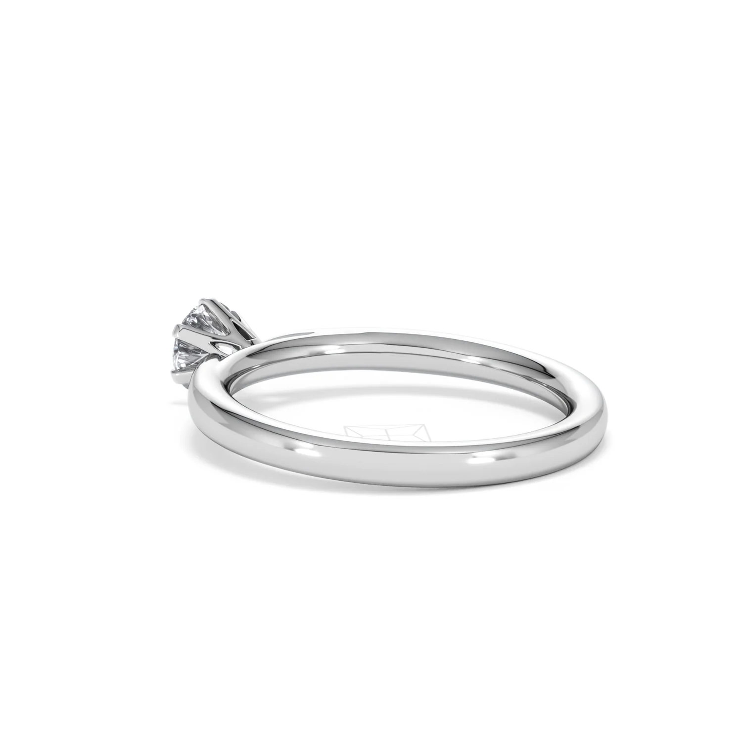 Engagement Ring Certified Low Set Chloe 18K White Gold Diamond 0.50CT - Image 59