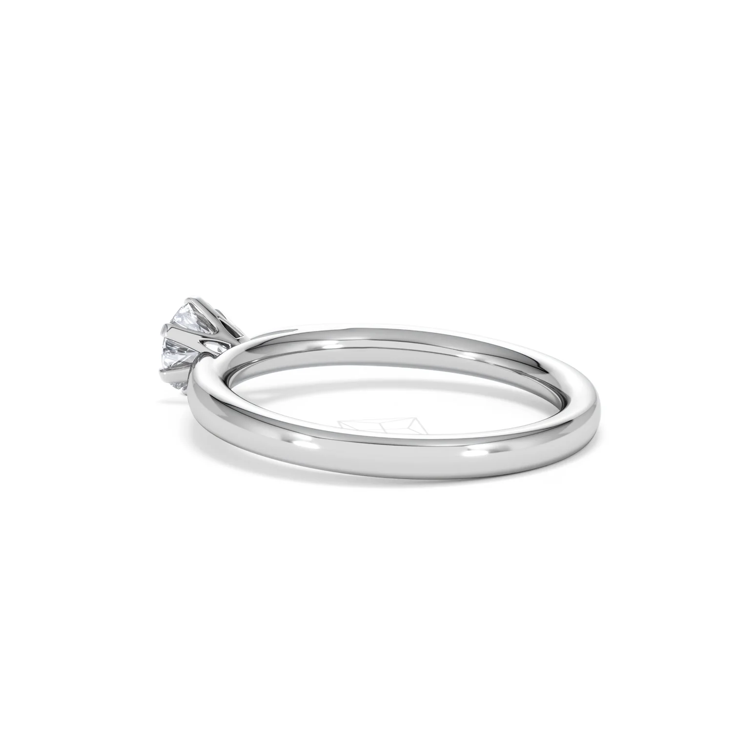 Engagement Ring Certified Low Set Chloe 18K White Gold Diamond 0.50CT - Image 60