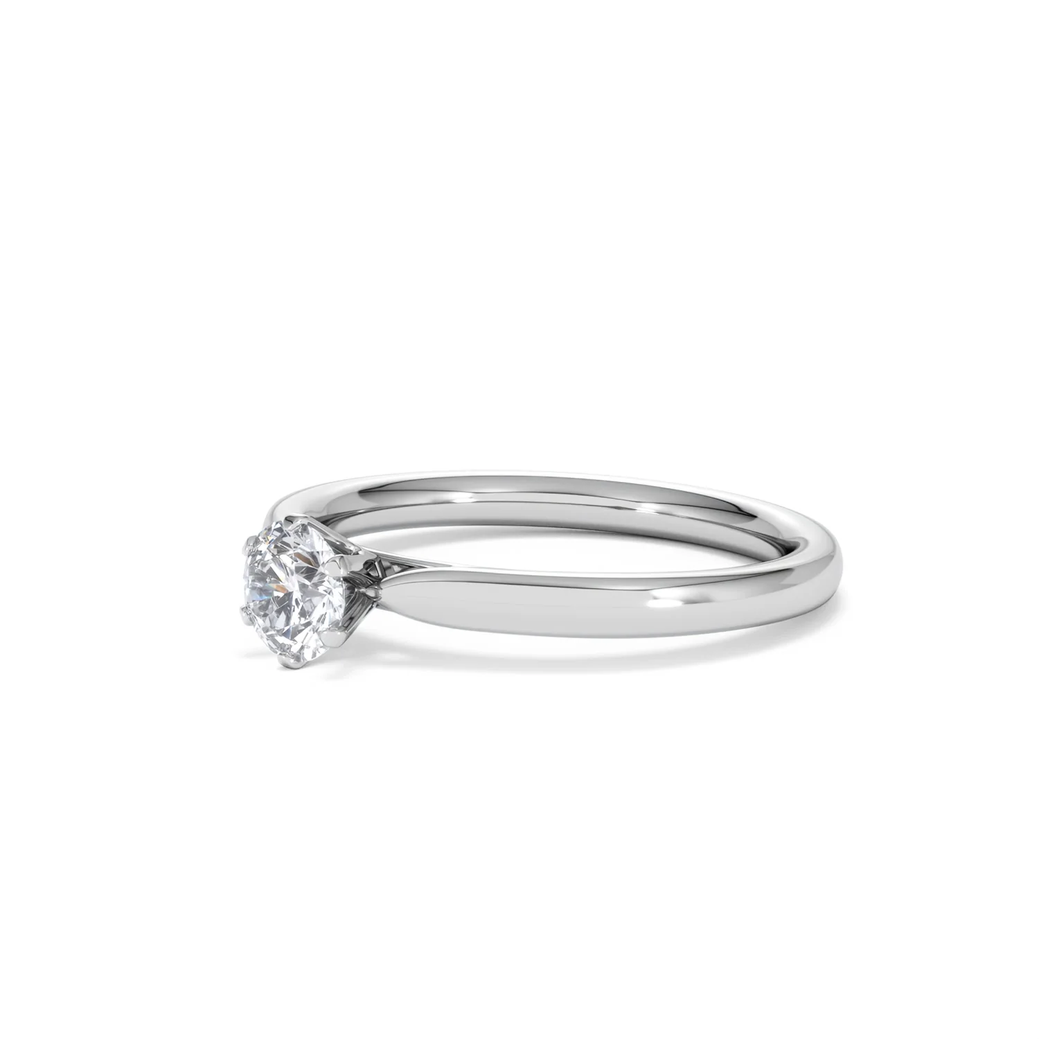 Engagement Ring Certified Low Set Chloe 18K White Gold Diamond 0.50CT - Image 78