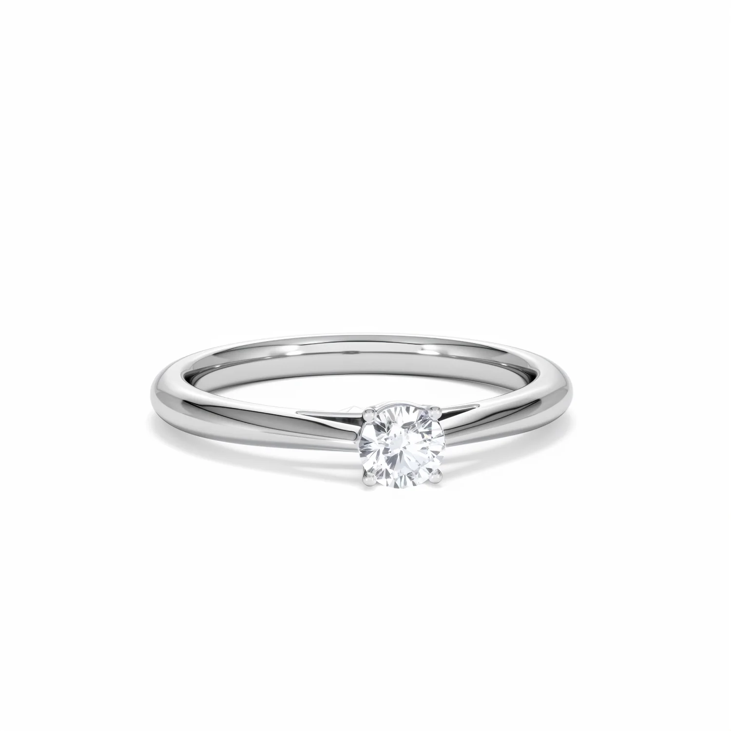 Engagement Ring Elysia 0.25ct Lab Diamond G/Vs in 18K White Gold - Image 10