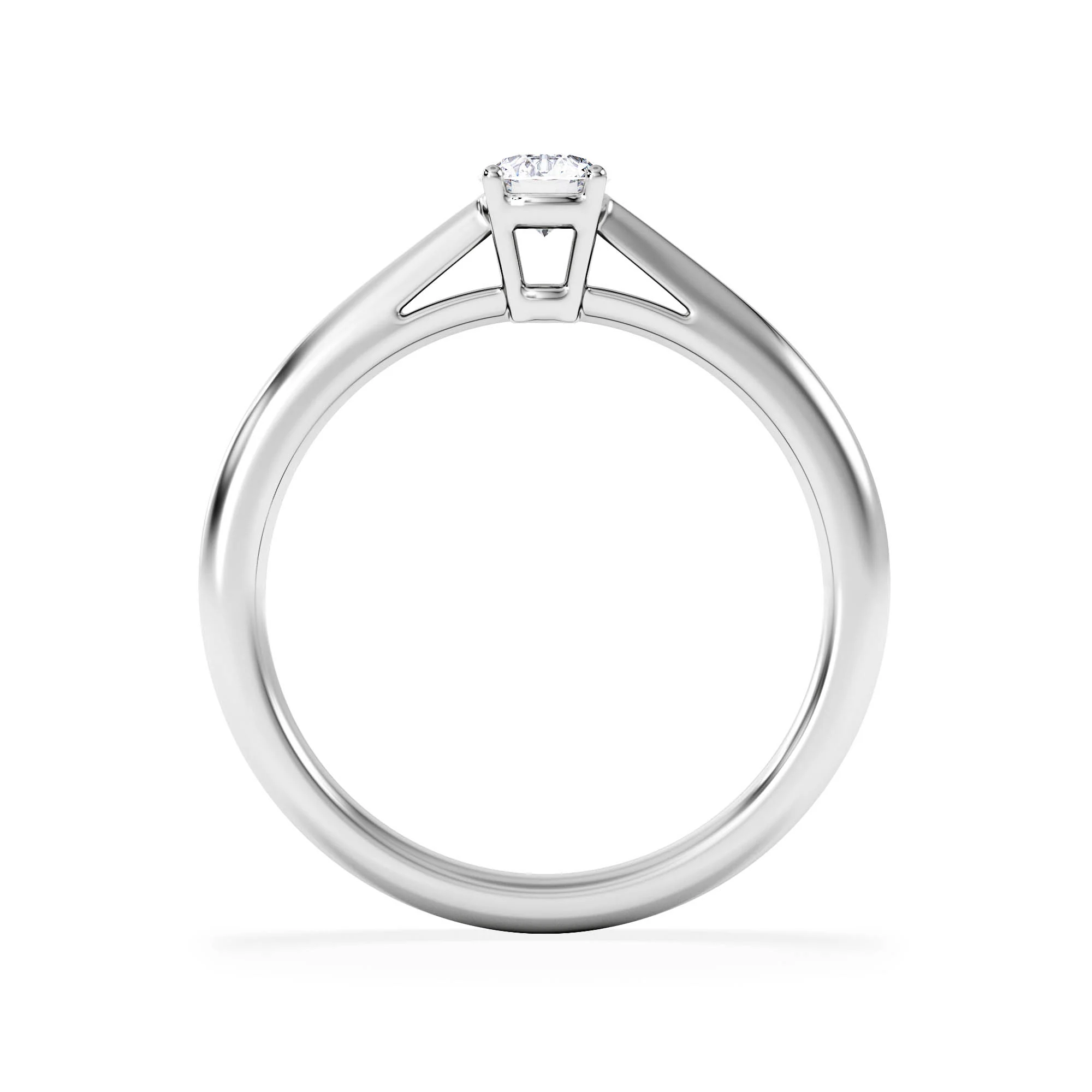 Engagement Ring Elysia 0.25ct Lab Diamond G/Vs in 18K White Gold - Image 3