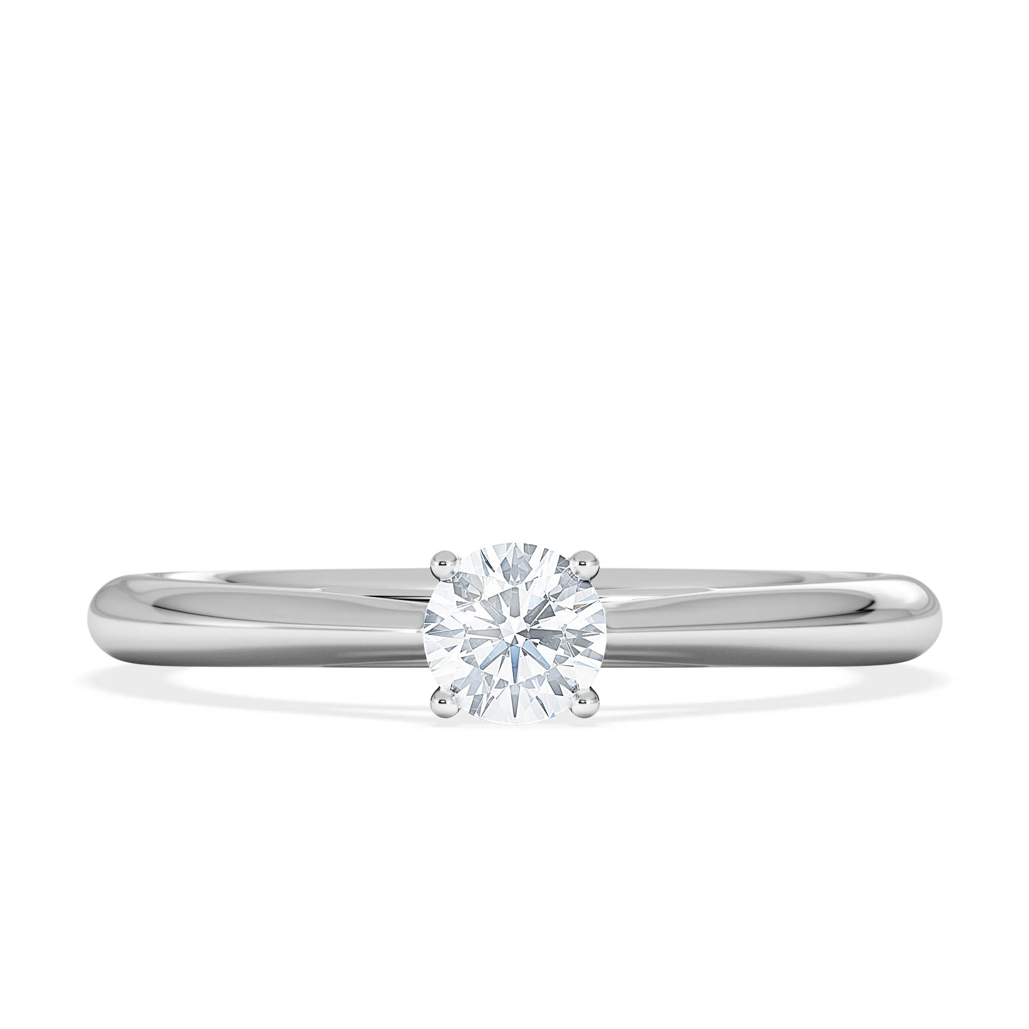 Engagement Ring Elysia 0.25ct Lab Diamond G/Vs in 18K White Gold - Image 6