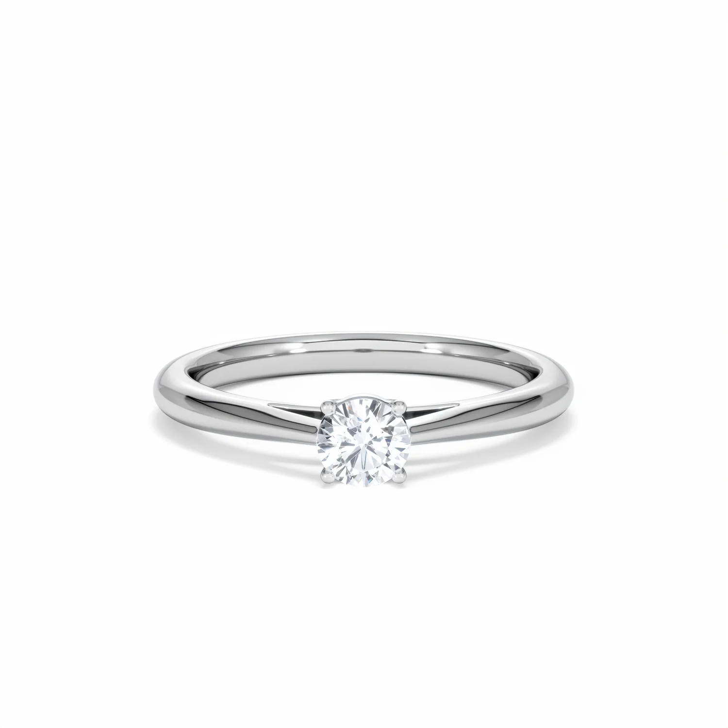Engagement Ring Elysia 0.33ct Lab Diamond G/Vs in 18K White Gold - Image 8