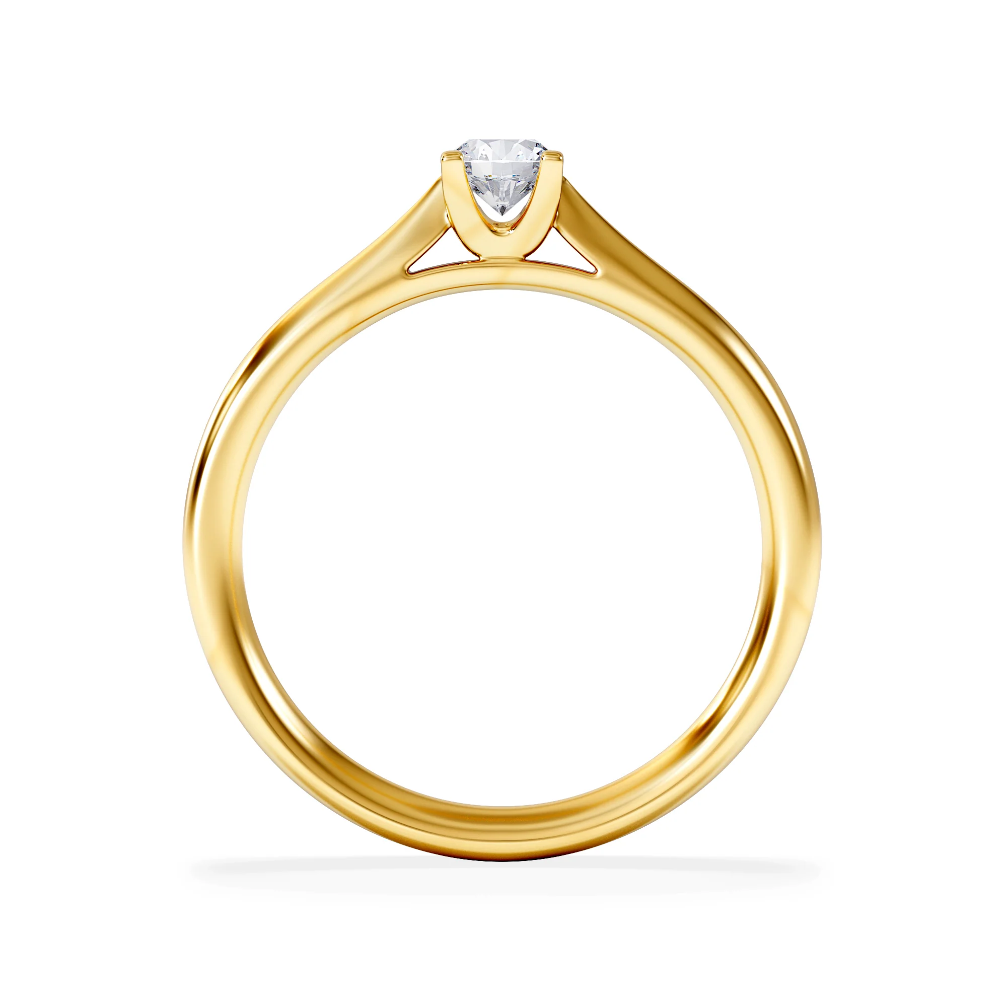 Engagement Ring Grace 0.25ct Lab Diamond G/Vs in 18K White Gold - Image 3