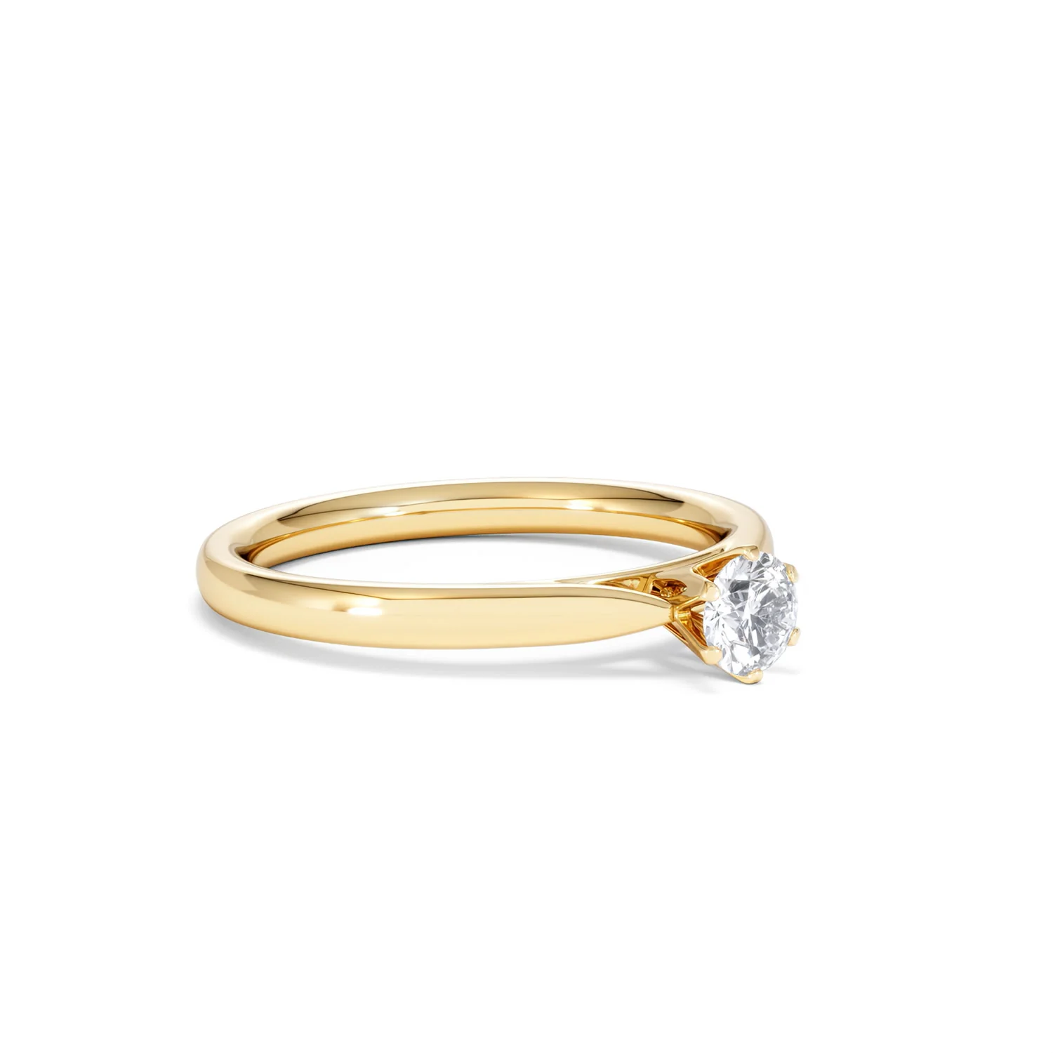 Engagement Ring High Set Chloe 0.33ct Lab Diamond G/Vs in 18K Gold - Image 17