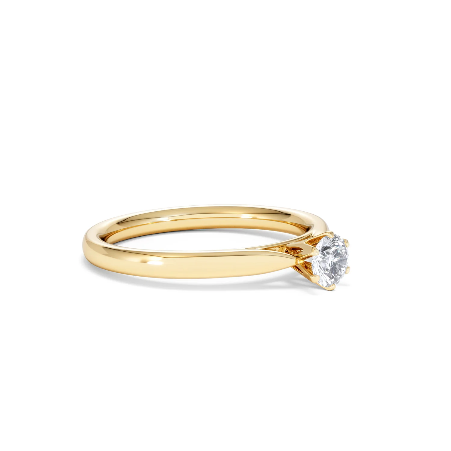 Engagement Ring High Set Chloe 0.33ct Lab Diamond G/Vs in 18K Gold - Image 18