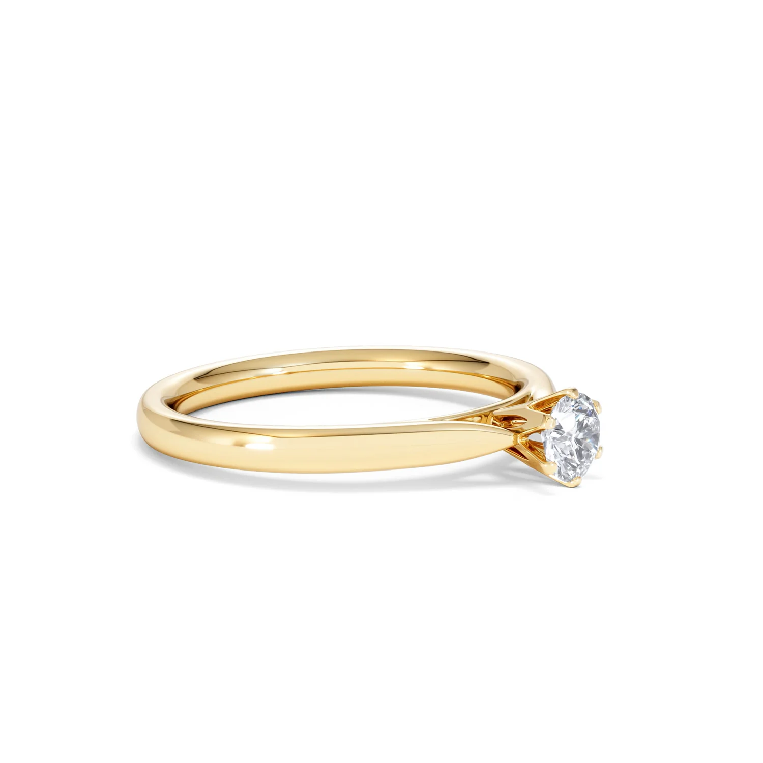 Engagement Ring High Set Chloe 0.33ct Lab Diamond G/Vs in 18K Gold - Image 19