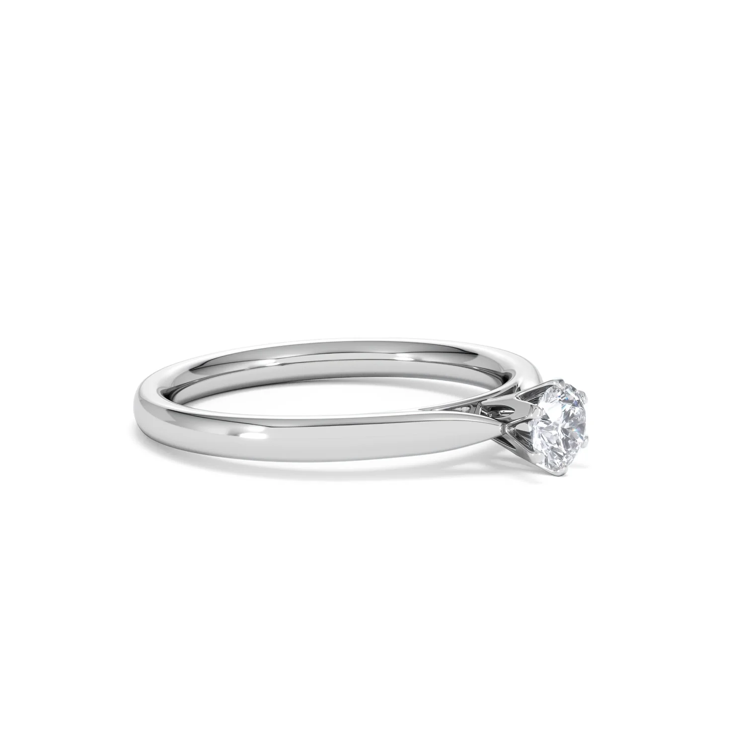 Engagement Ring High Set Chloe 0.33ct Lab Diamond G/Vs in 18KW Gold - Image 19