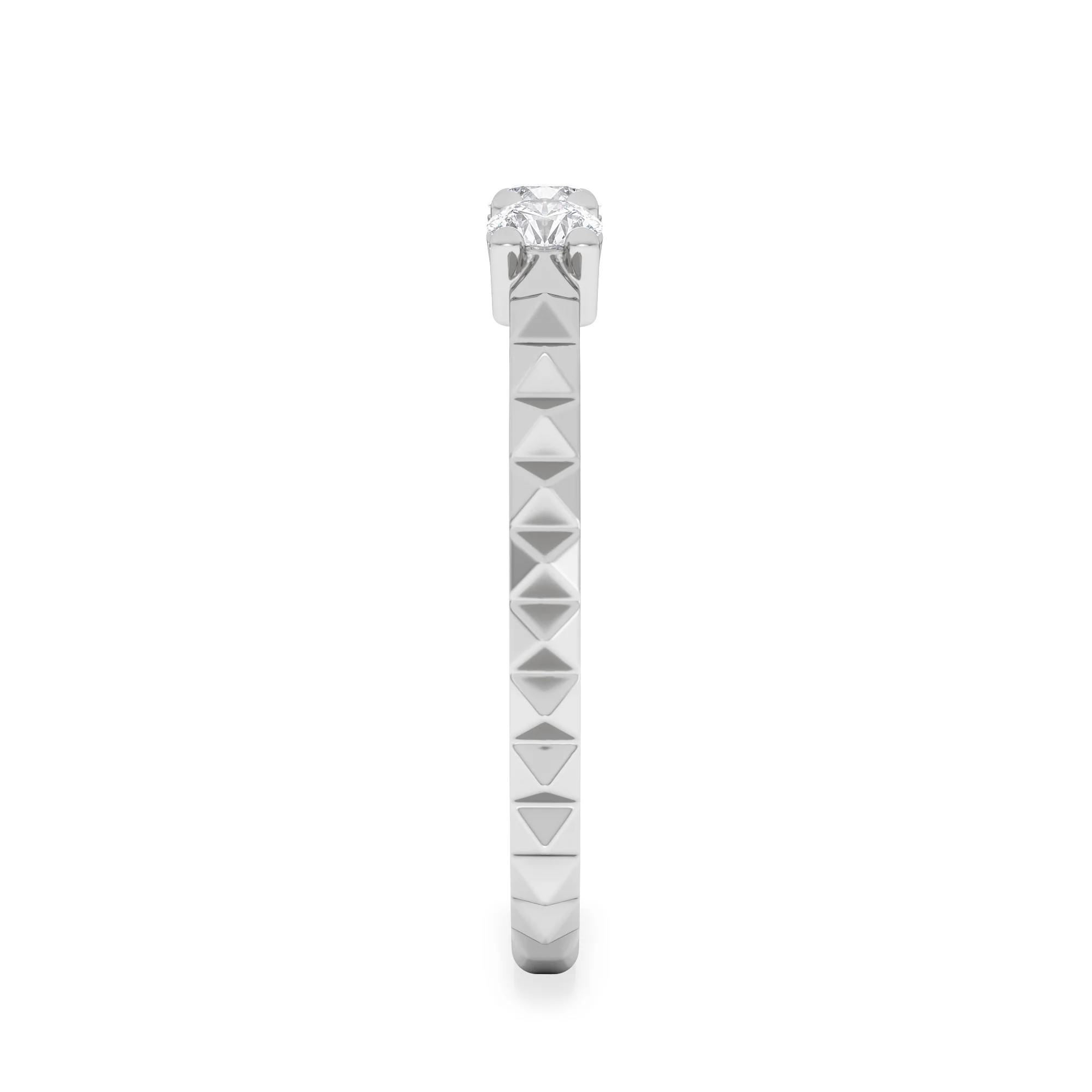 Era 0.33ct Round Cut Lab Diamond 3 Stone Ring in 925 Silver - Image 5
