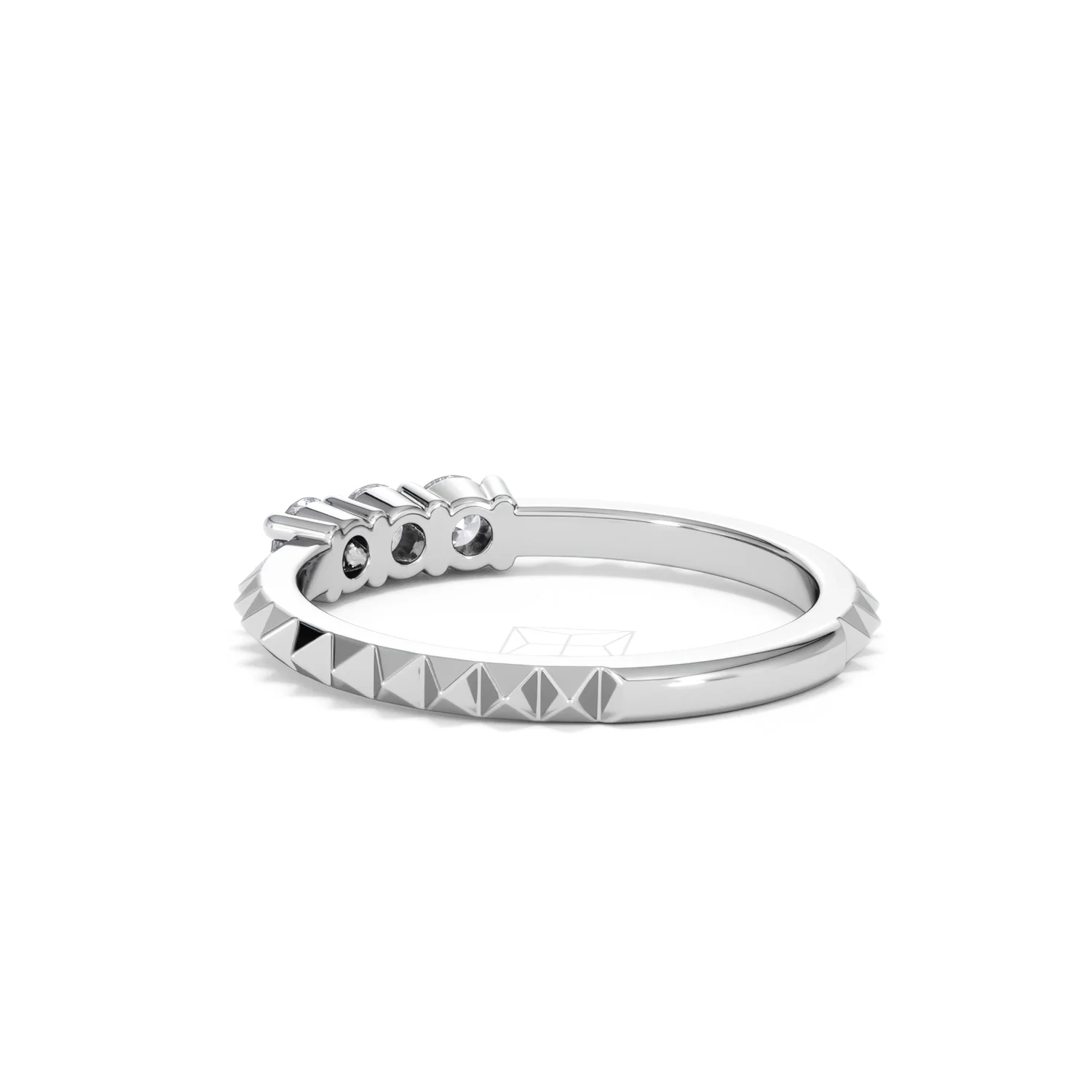 Era 0.33ct Round Cut Lab Diamond 3 Stone Ring in 925 Silver - Image 57