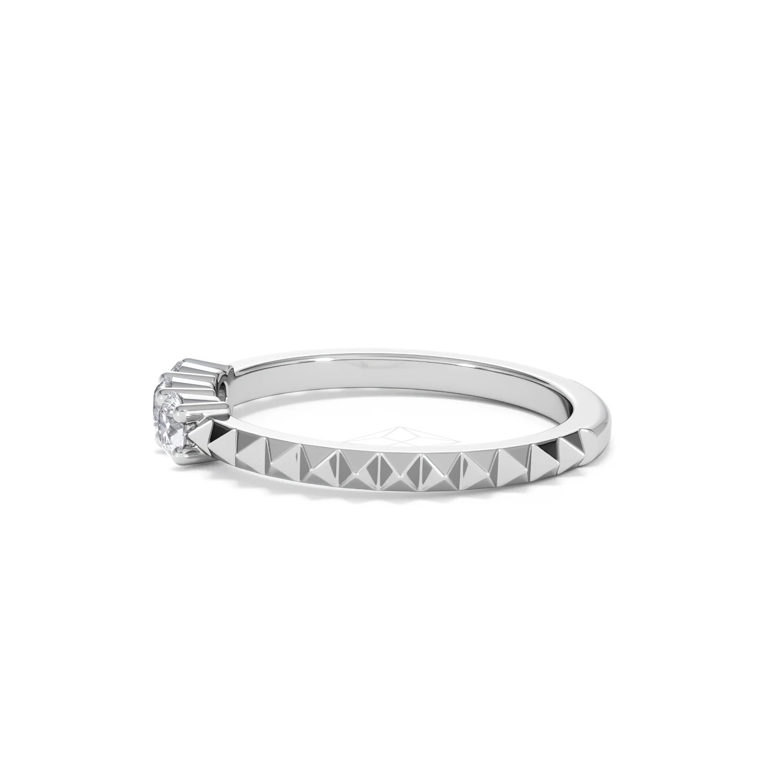 Era 0.33ct Round Cut Lab Diamond 3 Stone Ring in 925 Silver - Image 69