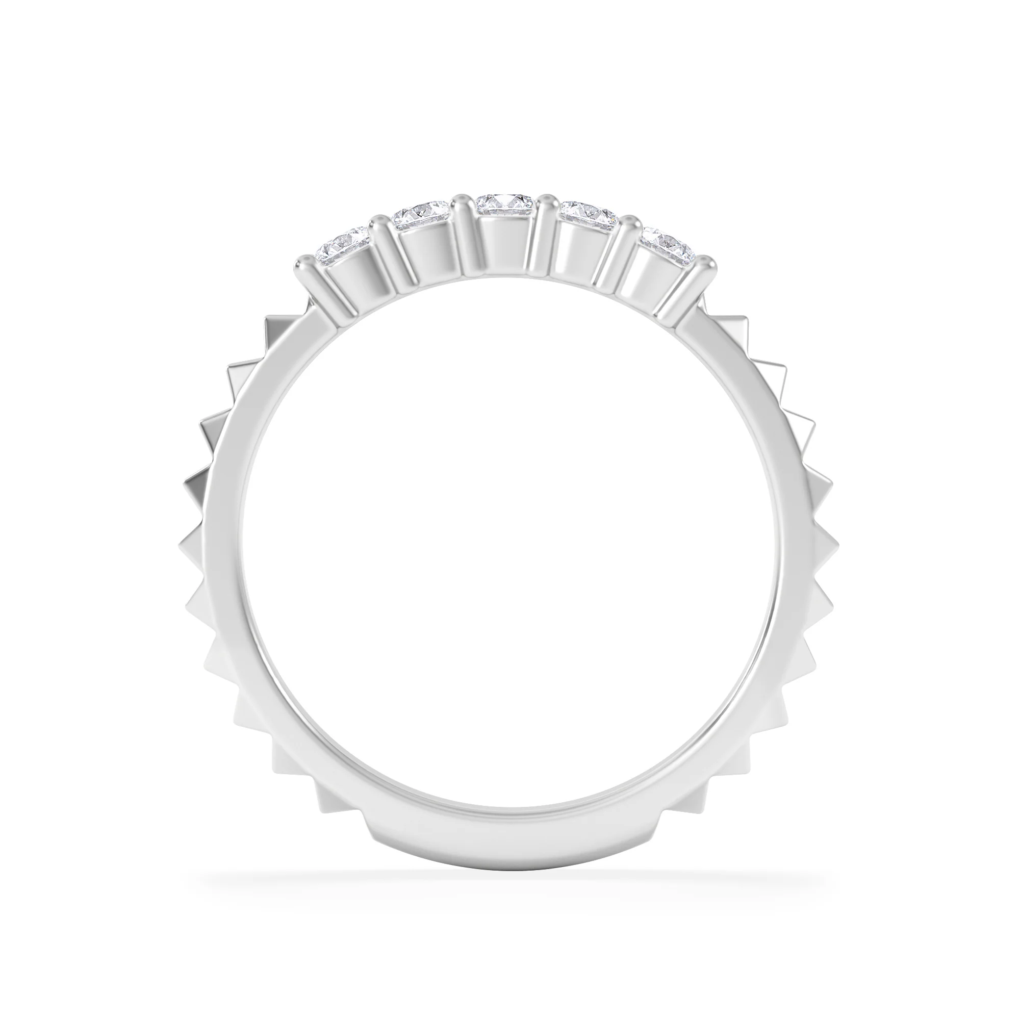 Era 0.34ct Round Cut Lab Diamond 5 Stone Ring in 925 Silver - Image 3
