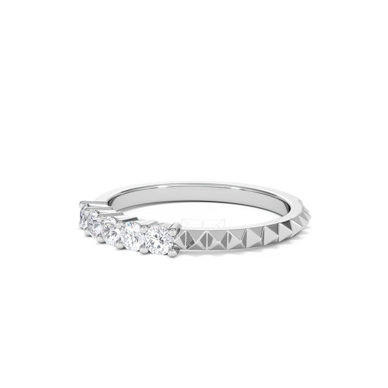 Era 0.34ct Round Cut Lab Diamond 5 Stone Ring in 925 Silver - Image 76